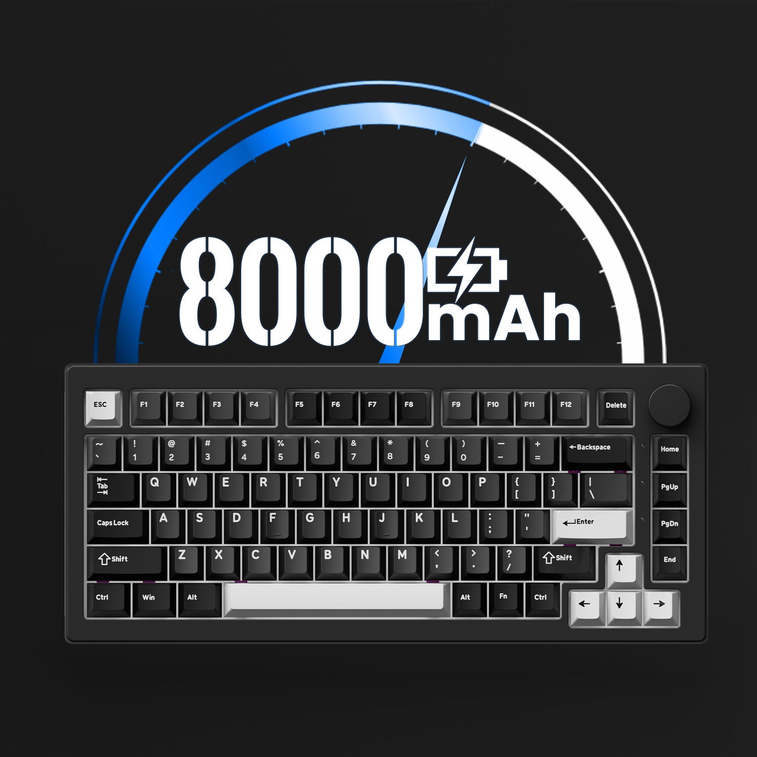 Akko 5075 V3 Mechanical Keyboard 8000mAh Battery