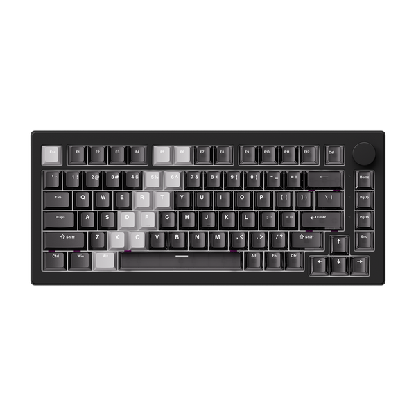 Akko 5075 V3 HE Magnetic Keyboard Gradient Hybrid Black Transparent