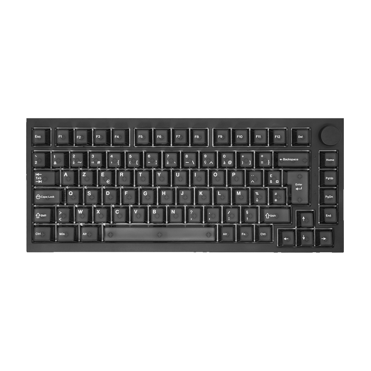 5075 V5 HE Black Transparent ISO-FR - Tri-mode / Akko Prism HE Switch / Default(CN) Warehouse en AKKO