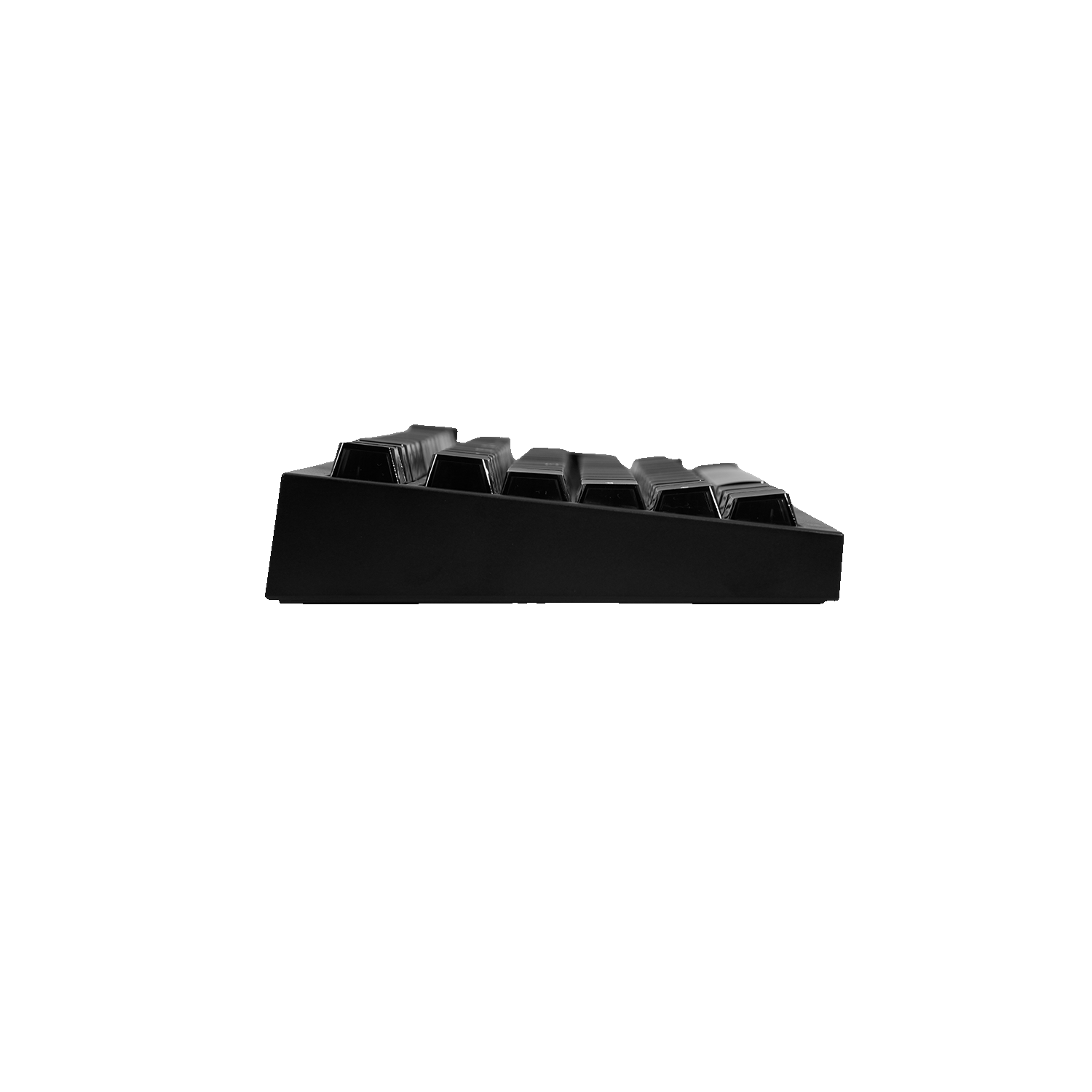 Akko 5075 V5 HE Black Transparent ISO-FR Keyboard Side
