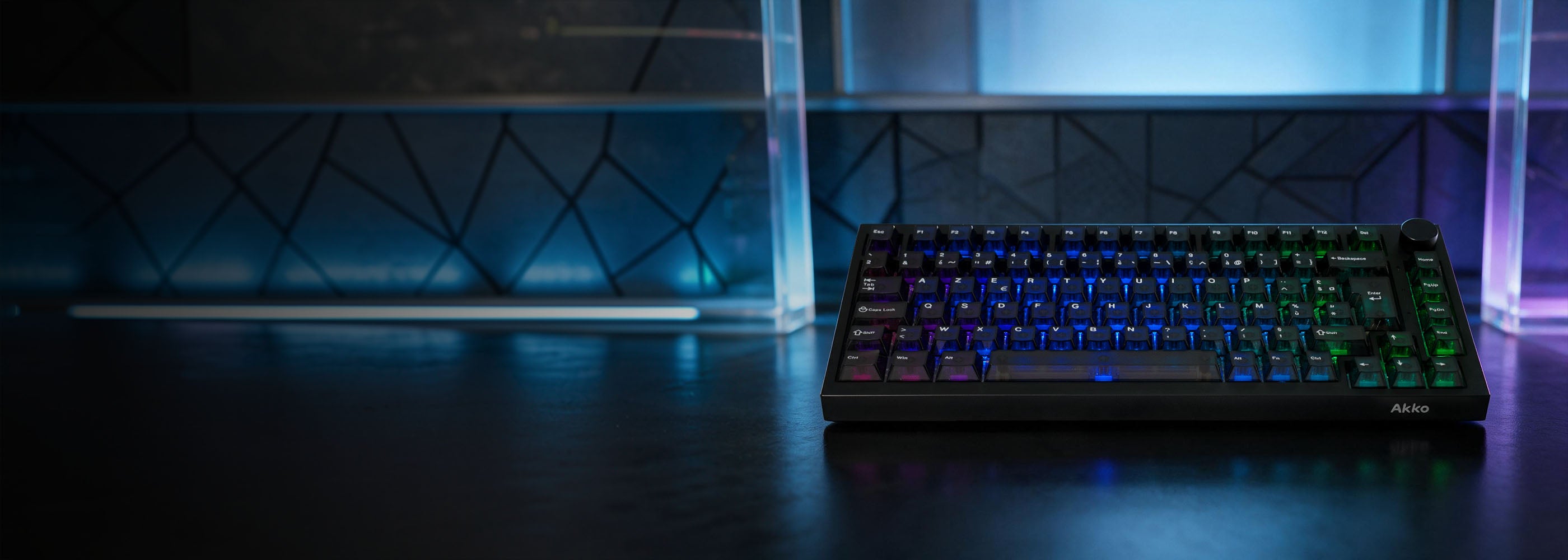 Akko Black Transparent 5075 V5 HE ISO FR Magnetic Keyboard