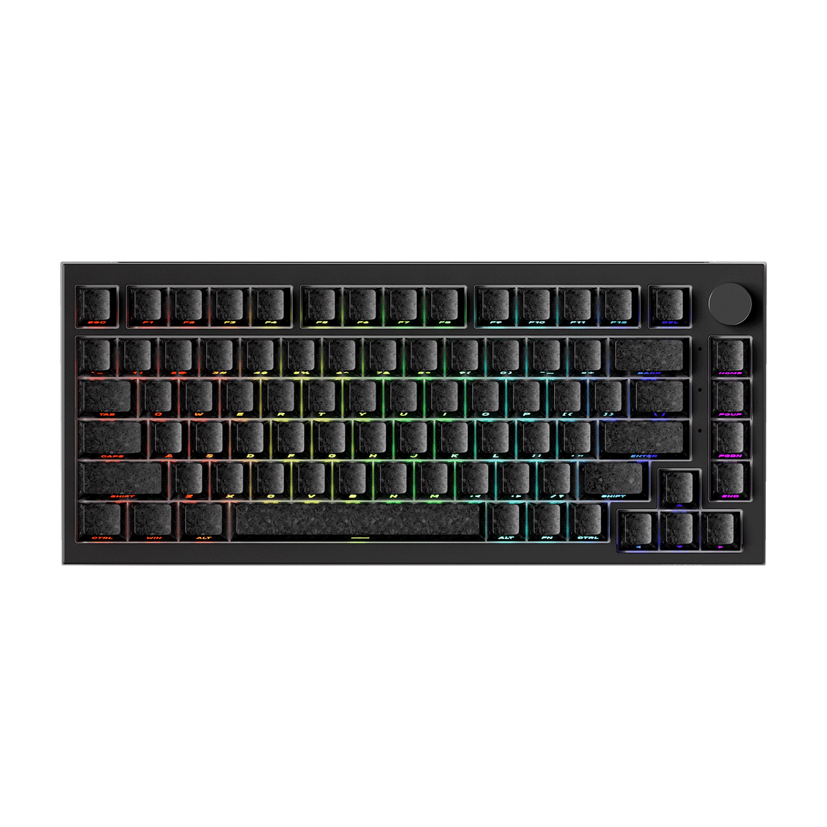 5075 V5 TMR Magnetic Keyboard - Glassy Carbon Fiber - Shine-through SP - Black / Inalámbrico / Aurora HE Switch en AKKO