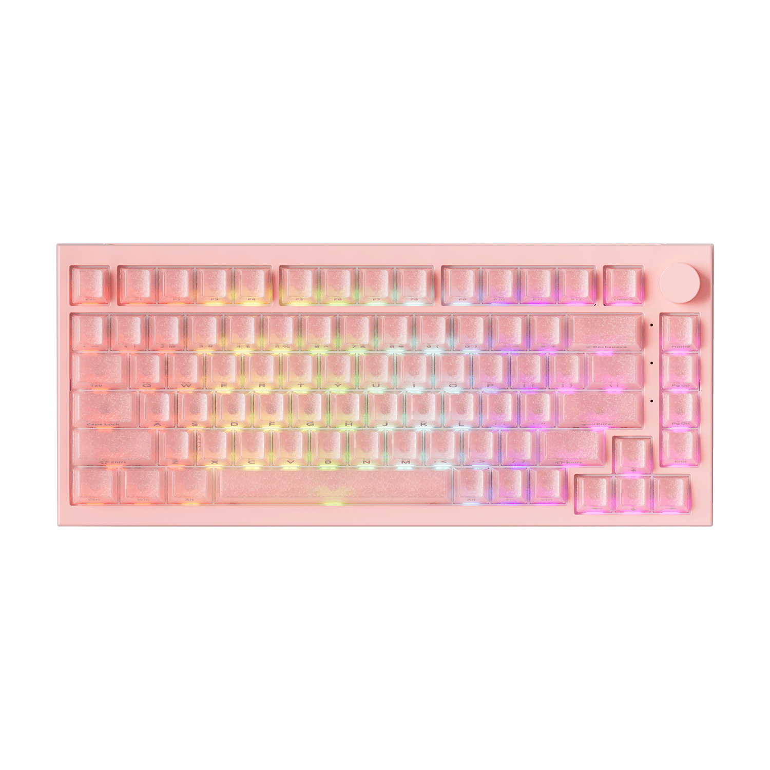 5075 V5 TMR Magnetic Keyboard Translucent Pink Carbon Fiber RGB