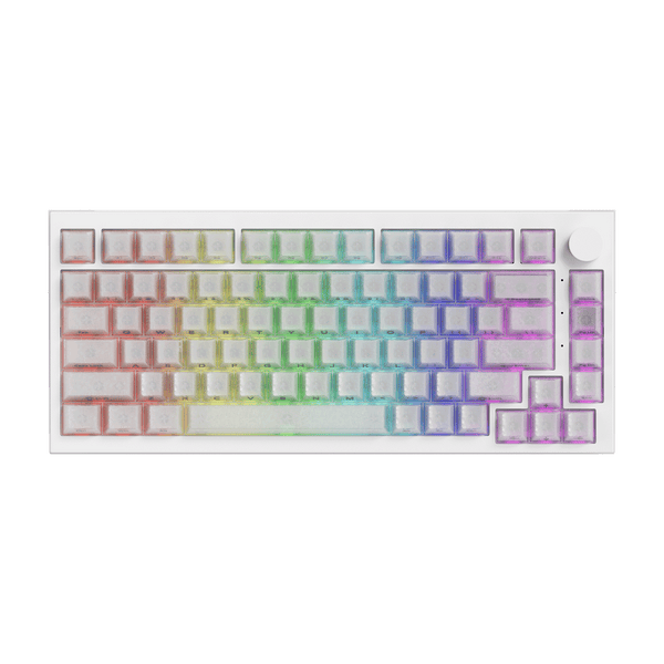5075 V5 TMR Magnetic Keyboard Translucent White Carbon Fiber RGB