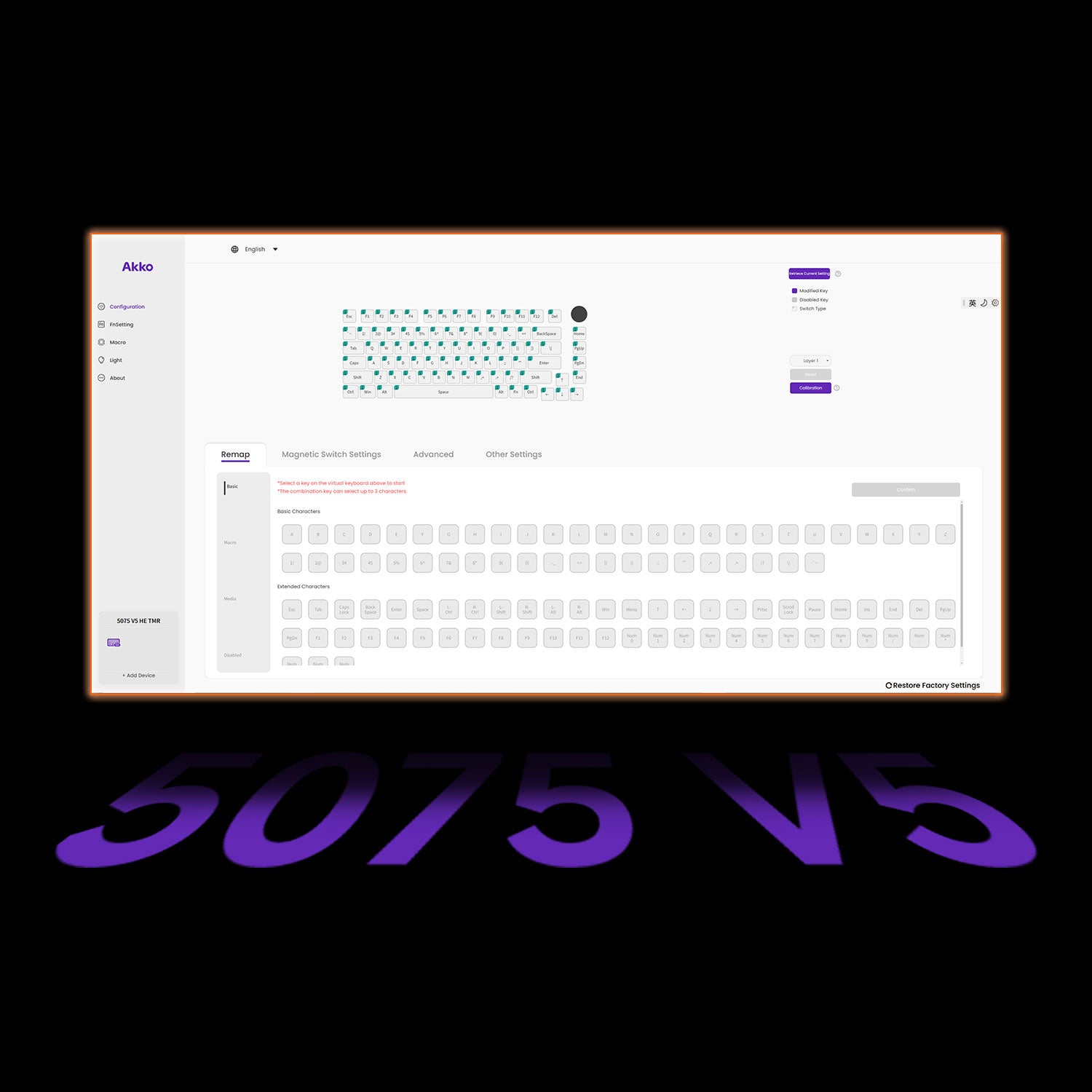 Akko 5075 V5 TMR Magnetic Keyboard Cloud Driver