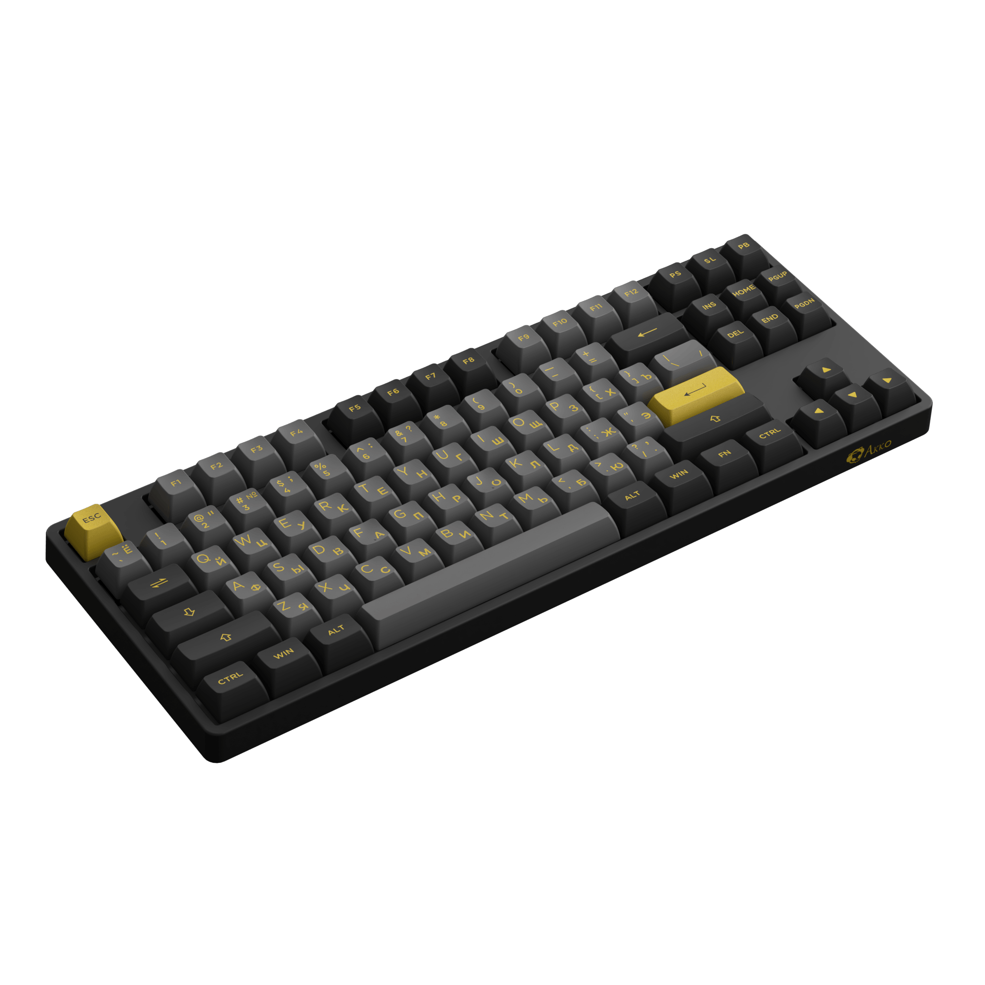 Akko 5087S Cyrillic Keyboard Left Side