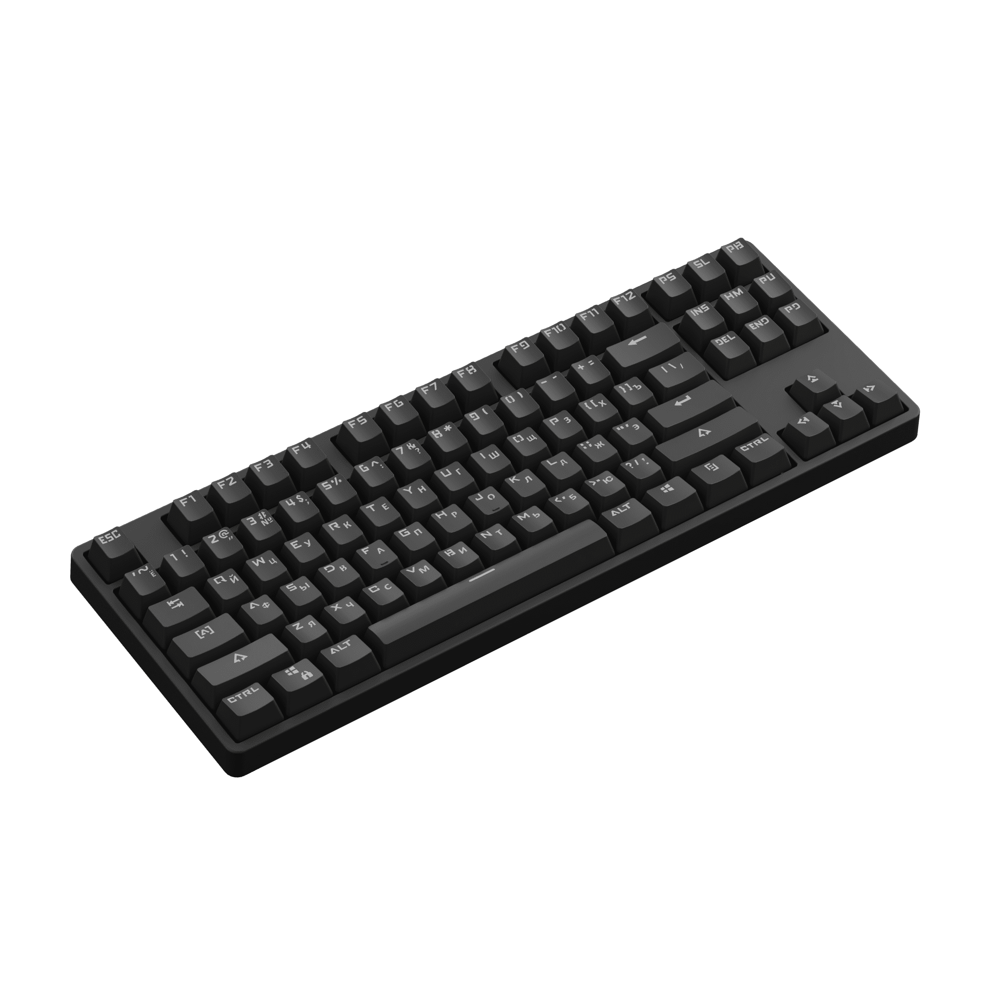 Akko 5087B Plus Cyrillic Keyboard Left Side Details