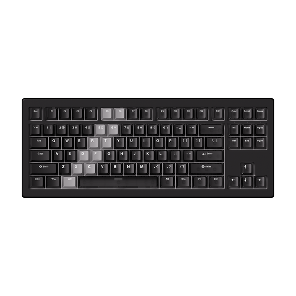 Akko 5087 V3 HE Magnetic Keyboard Gradient Hybrid Black Transparent