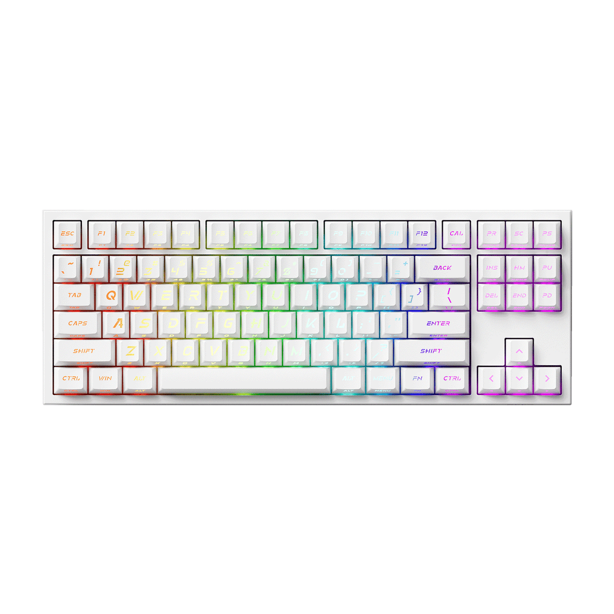Akko 5087 V5 HE Keyboard White with RGB on
