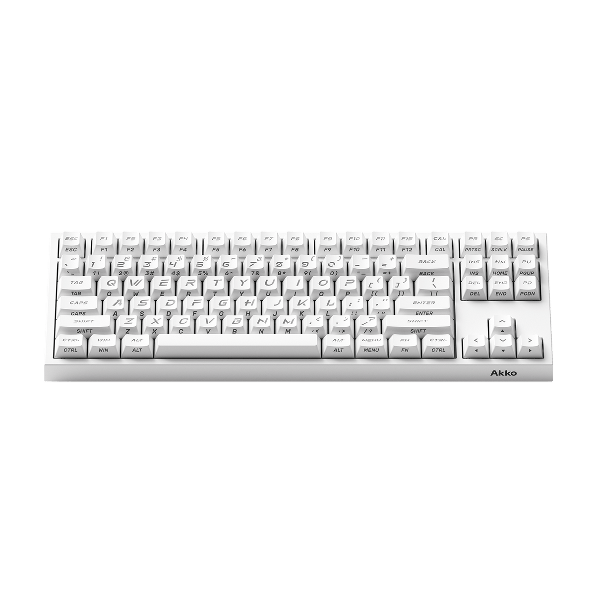 Akko 5087 V5 HE Keyboard White Front Side