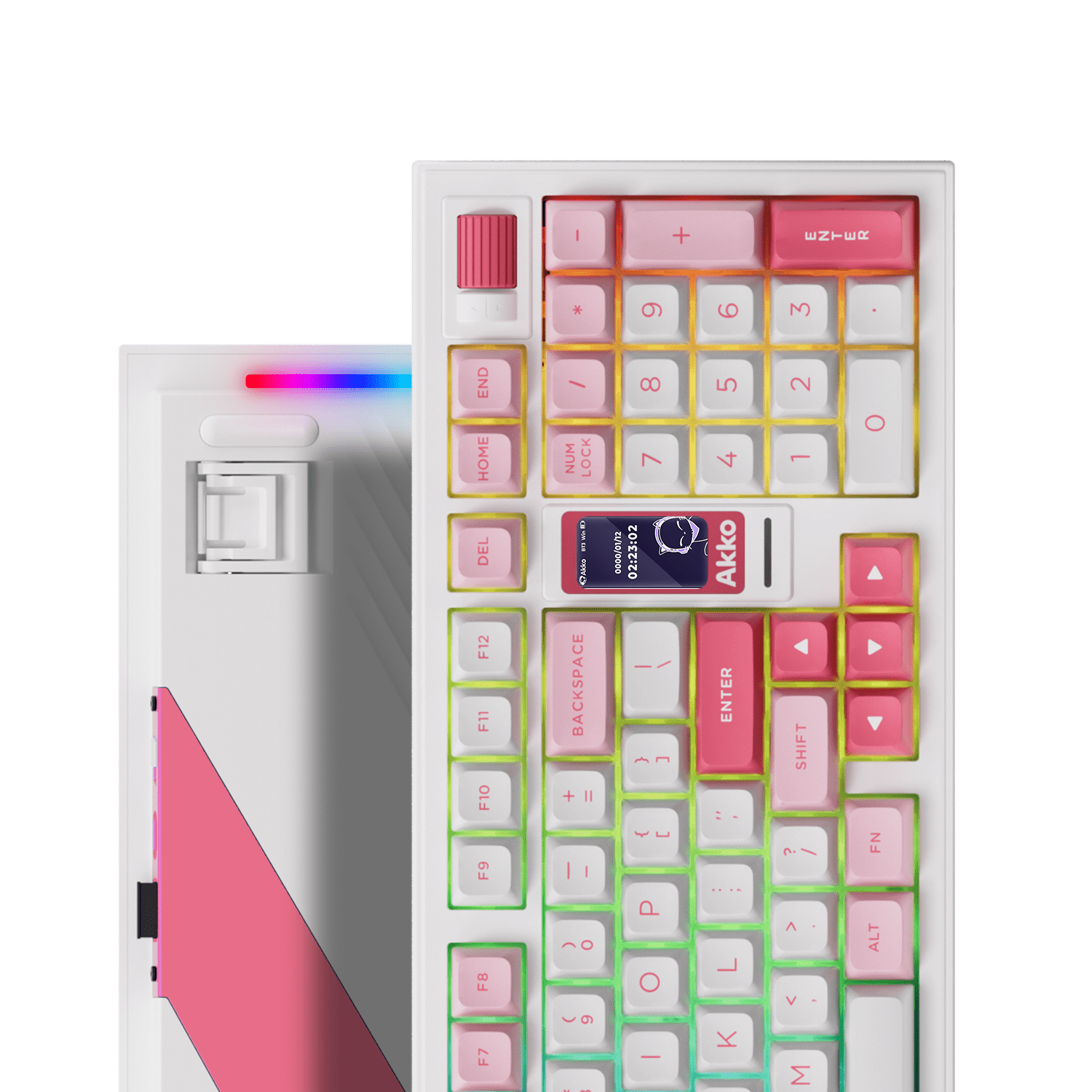 5098B Mechanical Keyboard with Screen Prunus-Lannesiana