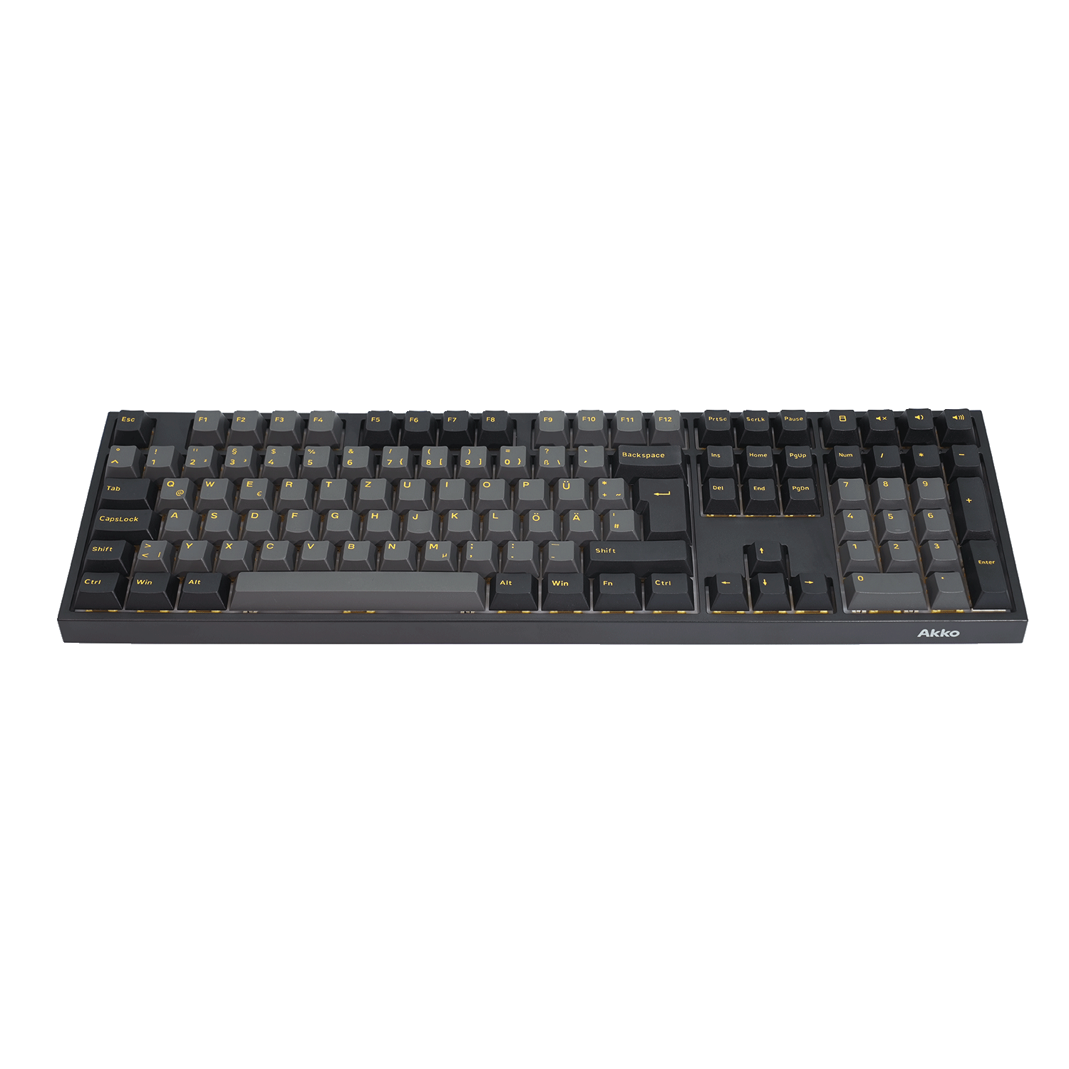 Akko Black & Gold 5108 V5 ISO Mechanical Keyboard Front View