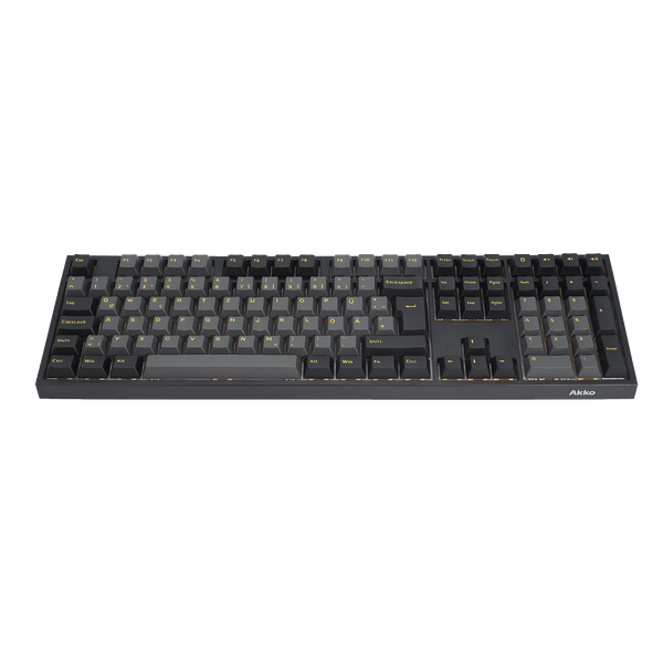 Akko Black & Gold 5108 V5 ISO Mechanical Keyboard Front View