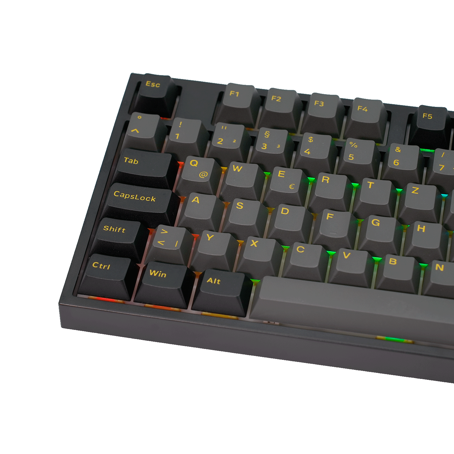 Akko Black & Gold 5108 V5 ISO Mechanical Keyboard Left Details