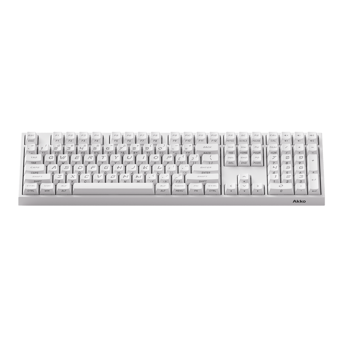 Akko 5108 V5 HE White Magnetic Keyboard Front Side