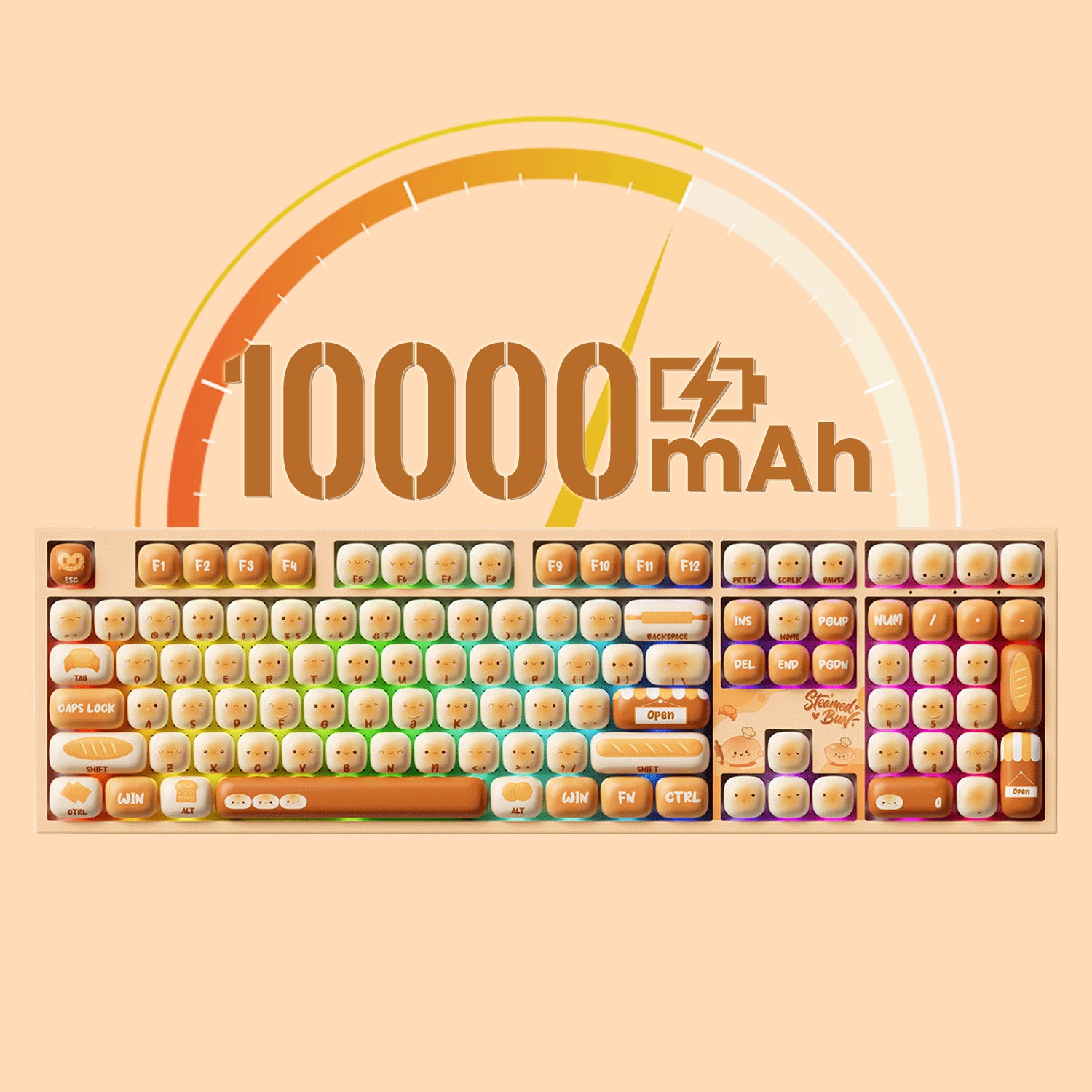 Akko Bun Wonderland 5108 V5 Mechanical Keyboard 10000mAh Battery