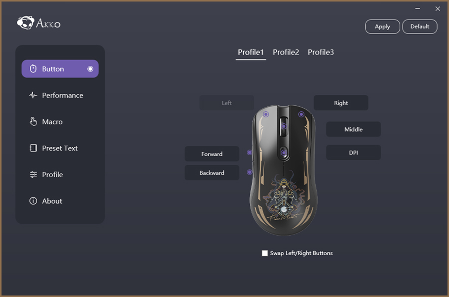 Akko  AG ONE 8K Gaming Mouse Lord of the Mysteries Compatible with Akko Cloud Driver