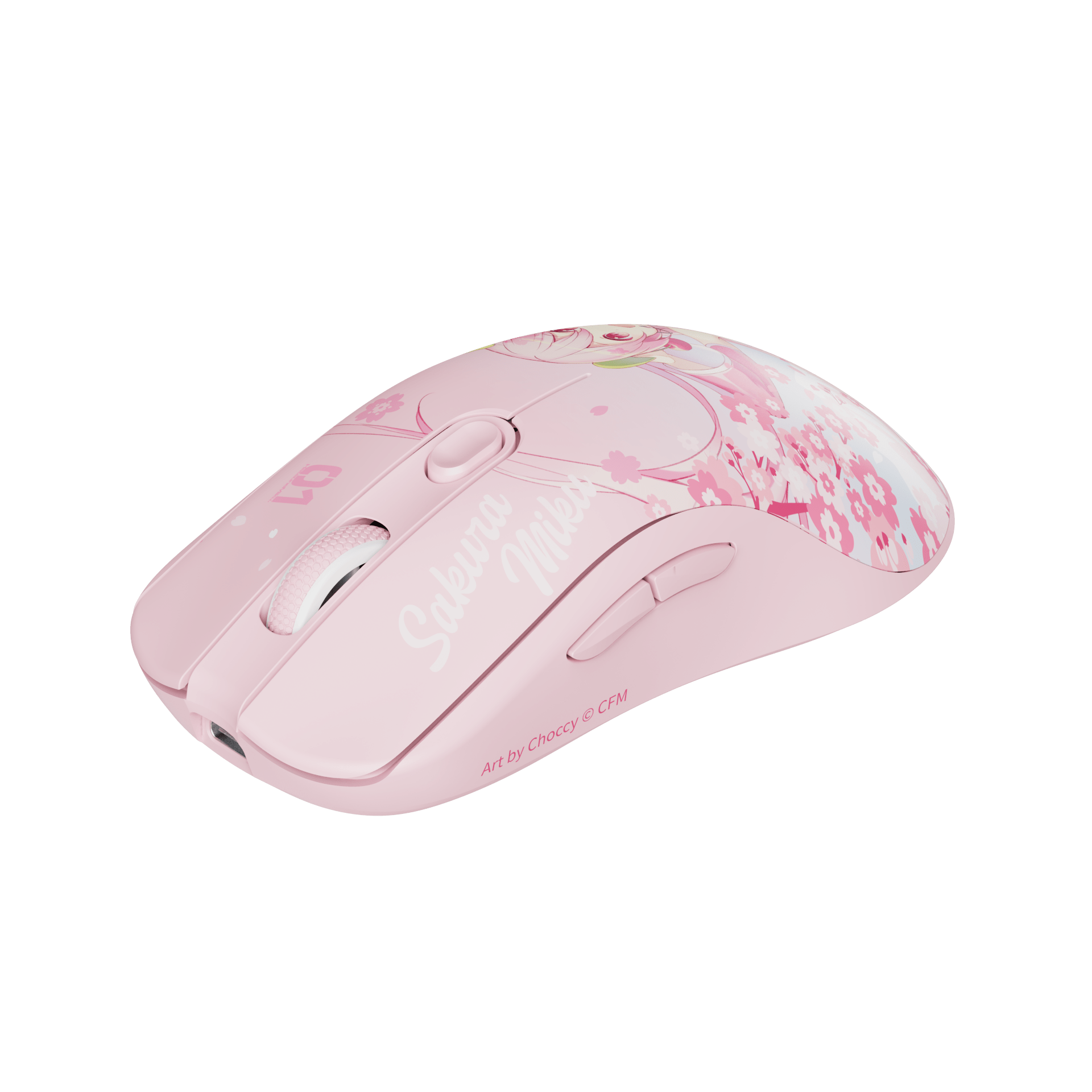 AG One 3950 Sakura Miku Gaming Mouse side details