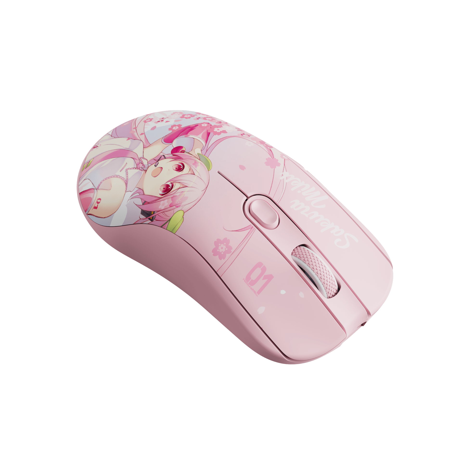 AG One 3950 Sakura Miku Gaming Mouse side details