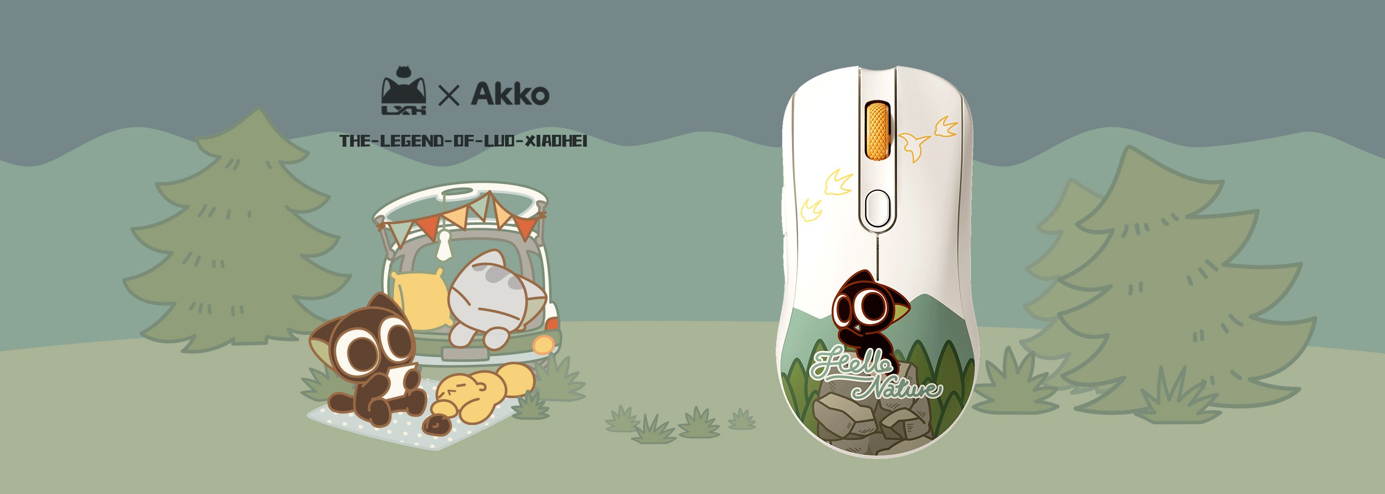 Akko AG ONE Light The Legend of Hei Wireless Mouse 