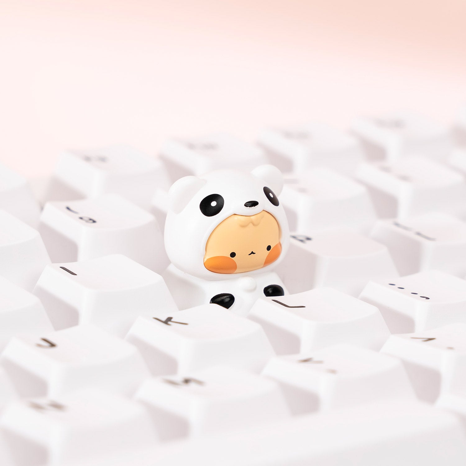 Animal Artisan Keycap × Switch Tester Chubby Panda on the Keyboard on the Keyboard