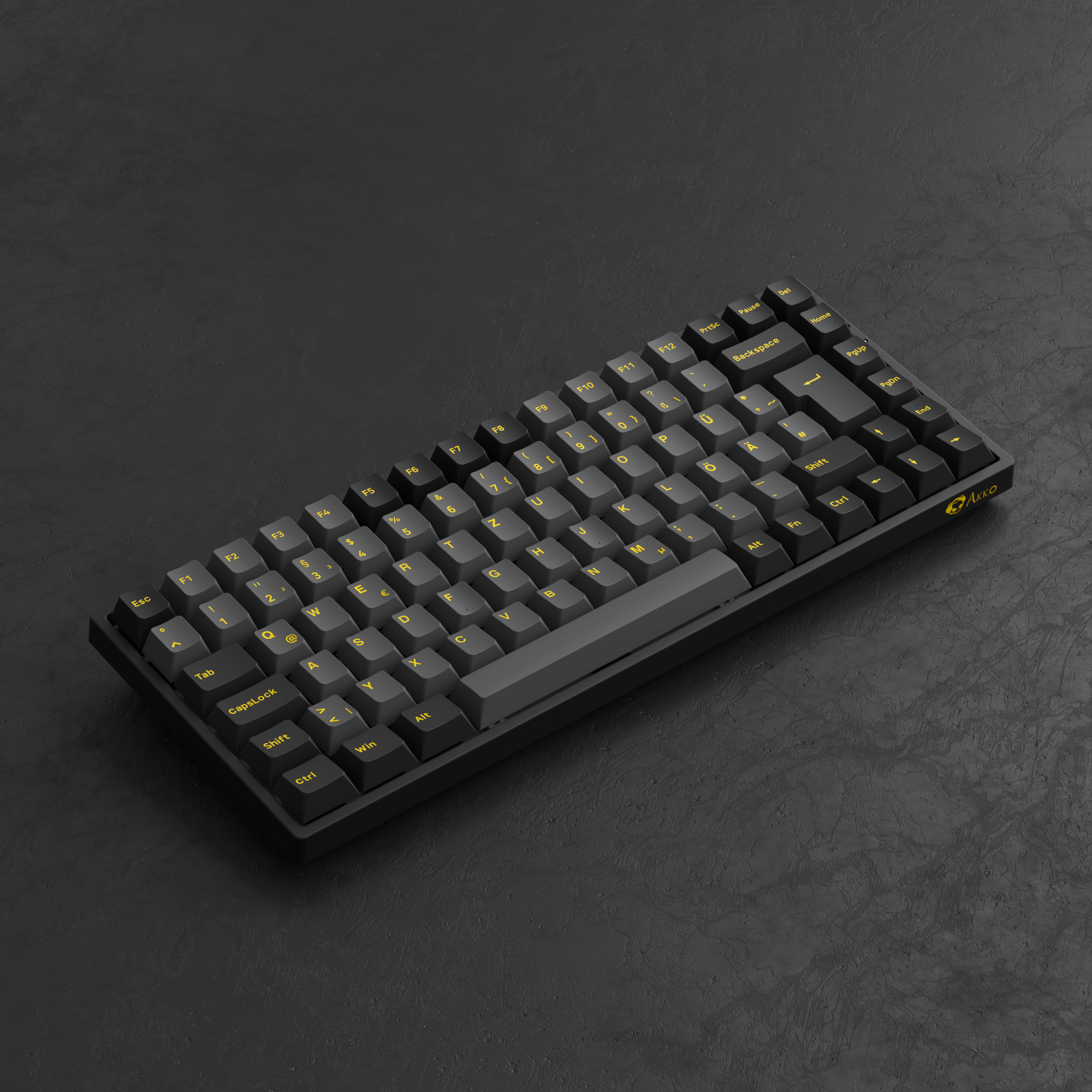 Akko Black Gold 3084B Plus ISO DE Left Side