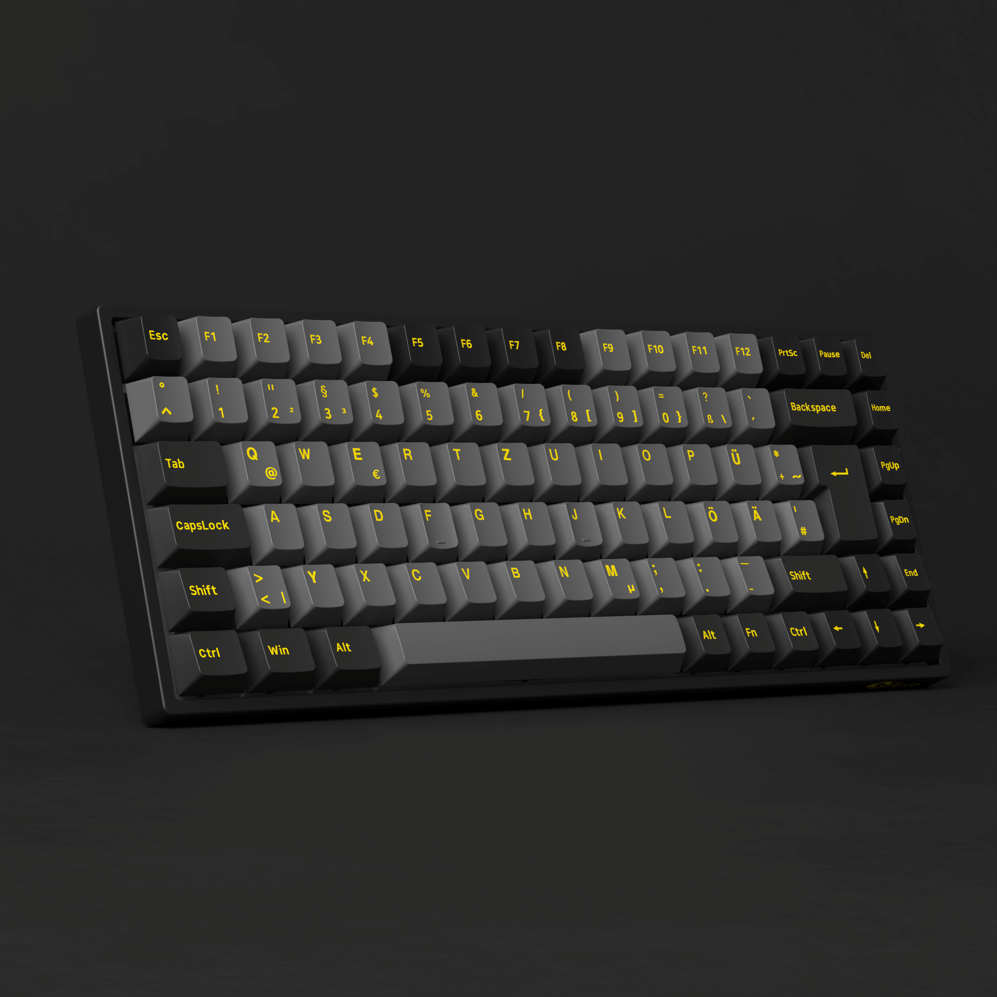 Akko Black Gold 3084B Plus ISO DE Left Standing Side