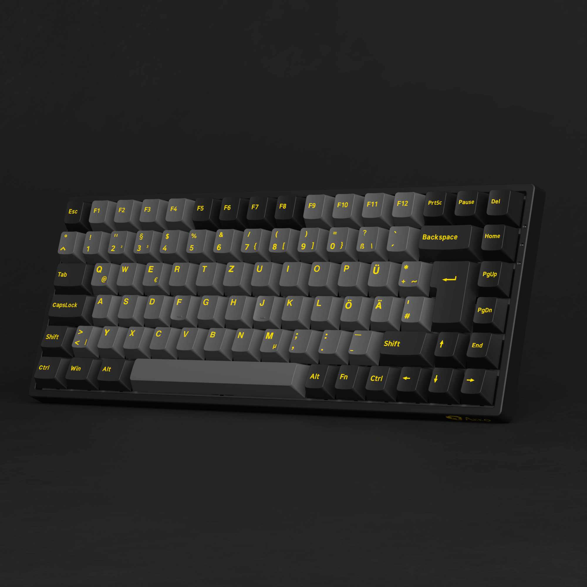 Akko Black Gold 3084B Plus ISO DE Right Standing Side