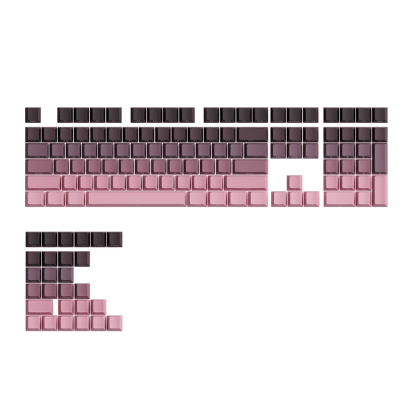 Black & Pink Gradient Keycap Set (135-Key)