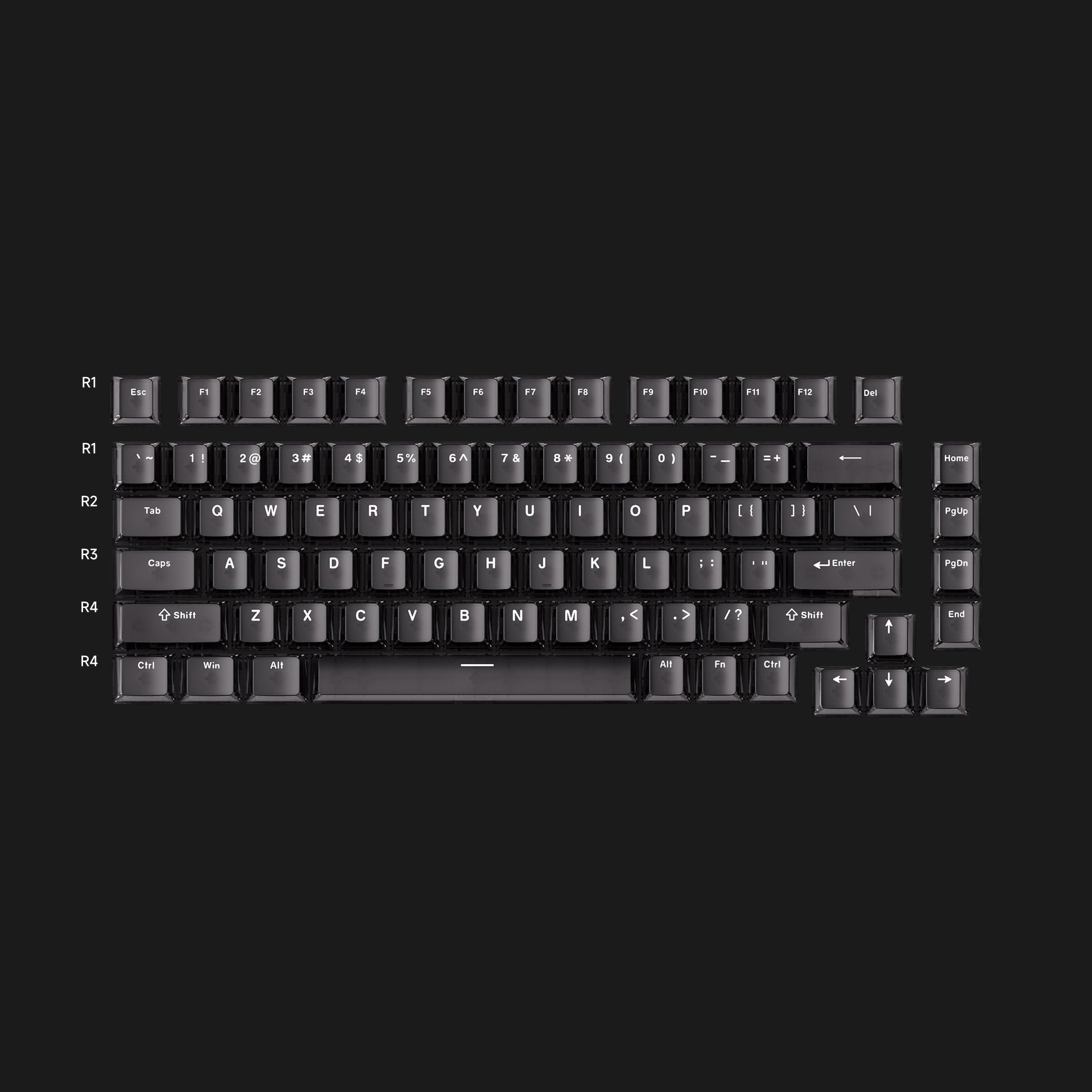 Akko PC Transparent Keycap Set (82-Key) | Akko EU