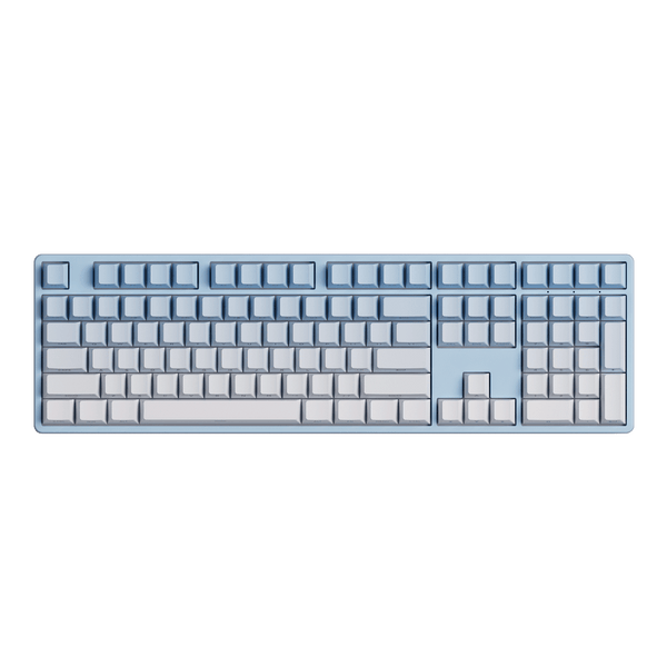 Akko Blue Gradient Keycap Set install on the full size keyboard