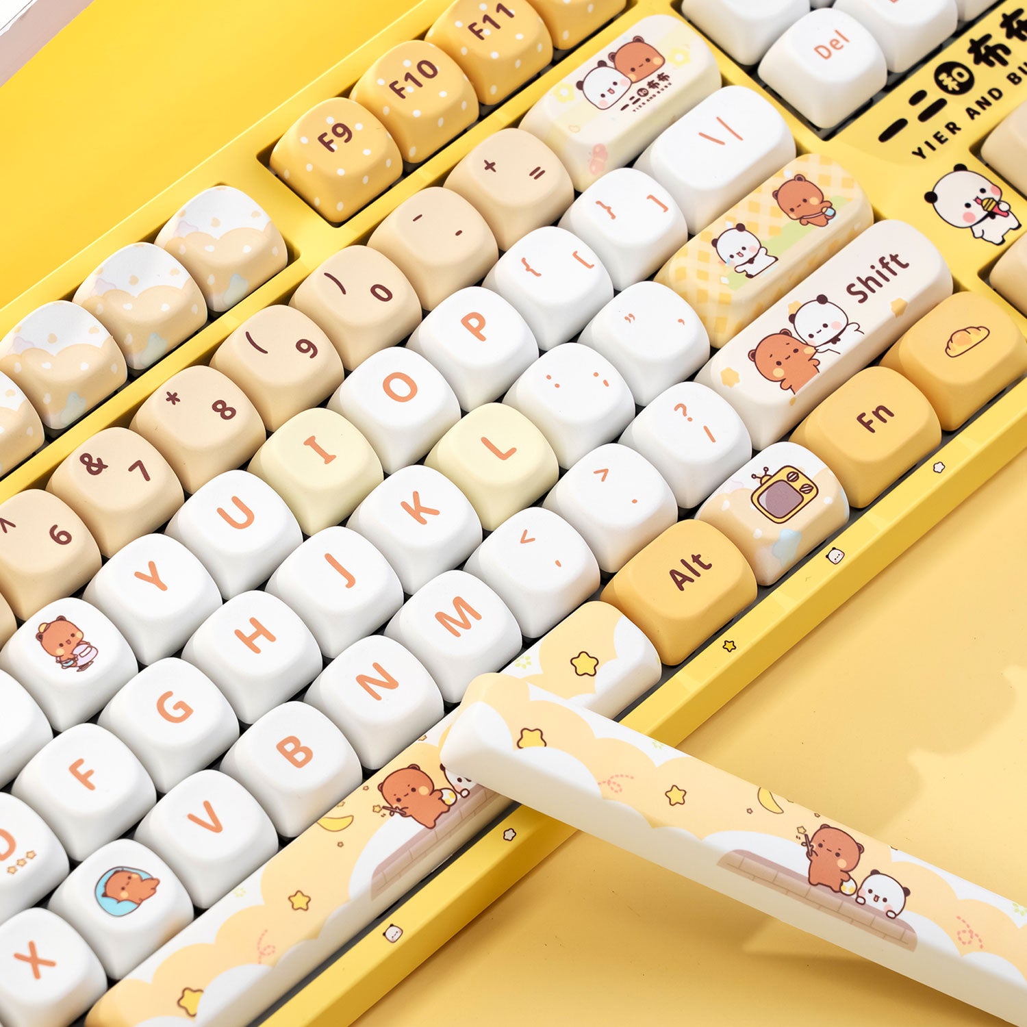 Akko Dudu and Bubu 5108B YellowFull Size Keyboards Details