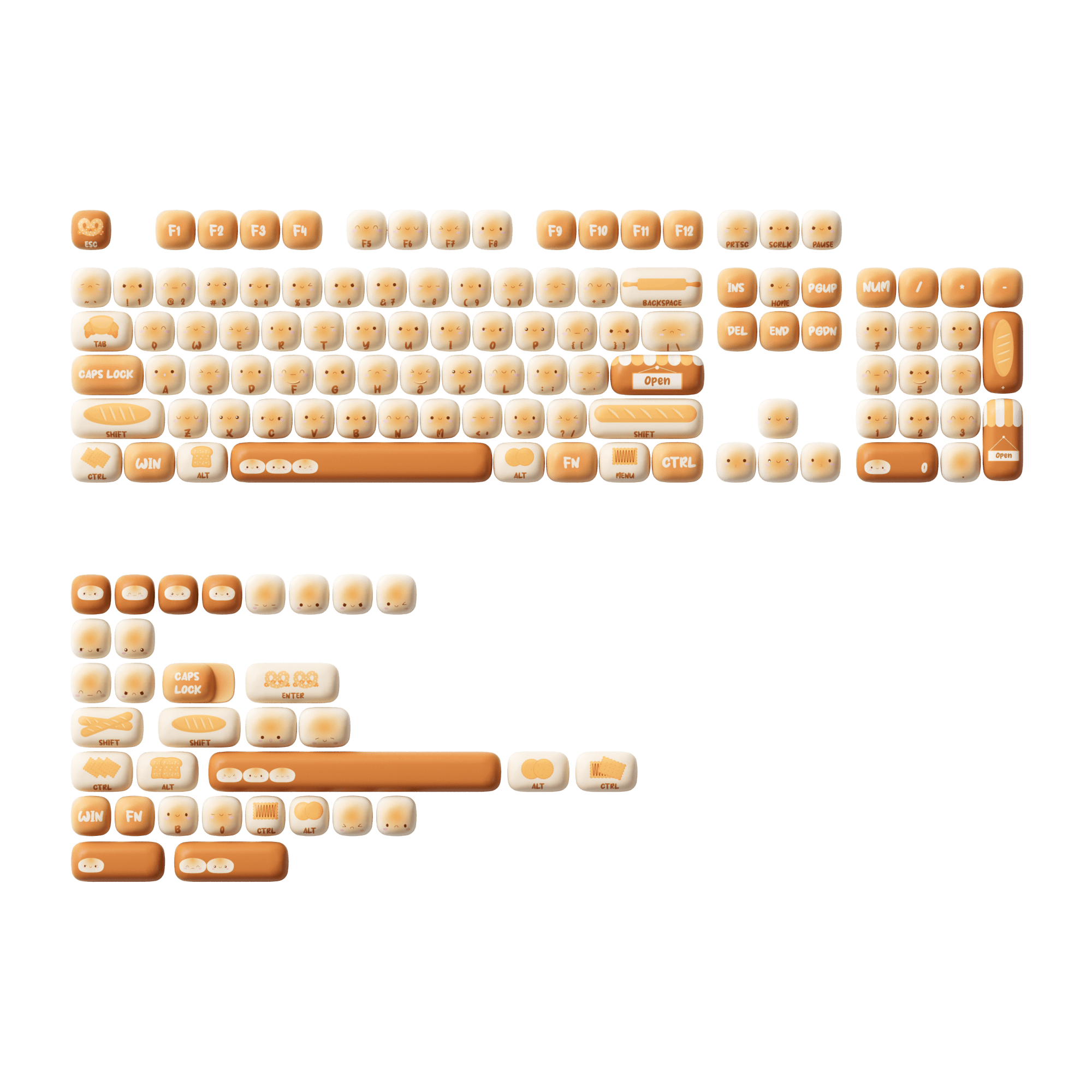 Bun Wonderland Keycap Set (138-key)