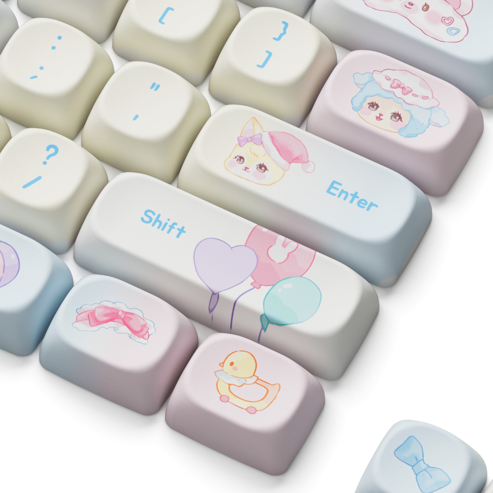 Butterfly Keycap Set, 140Pcs PBT Keycap Set, Blossom Keycaps, Birds Keycap, Sublimation Keycap Set, Mechanical Keyboard Keycap, Gift 2024 For Her