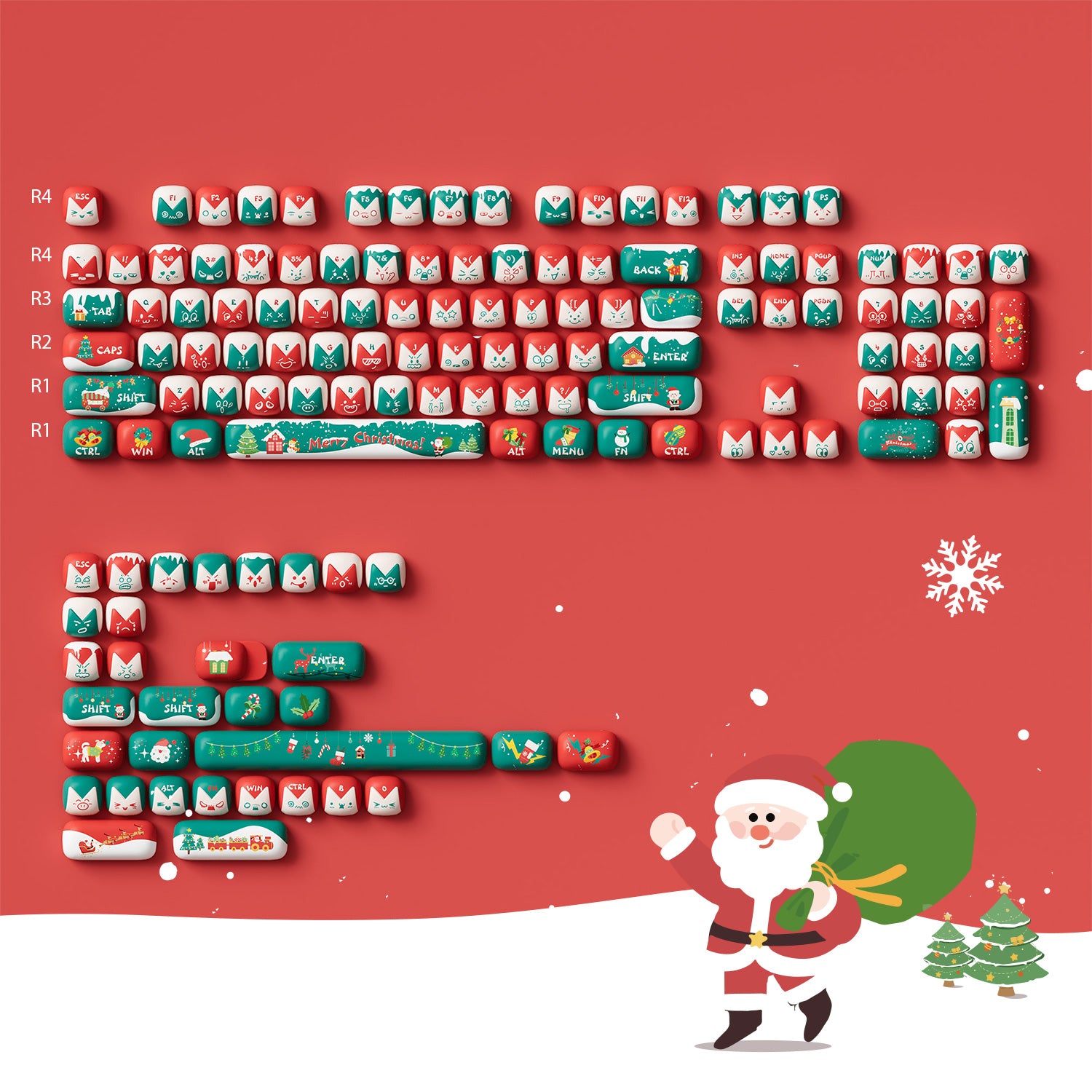 Christmas Fantasy Keycap Set (137-key)