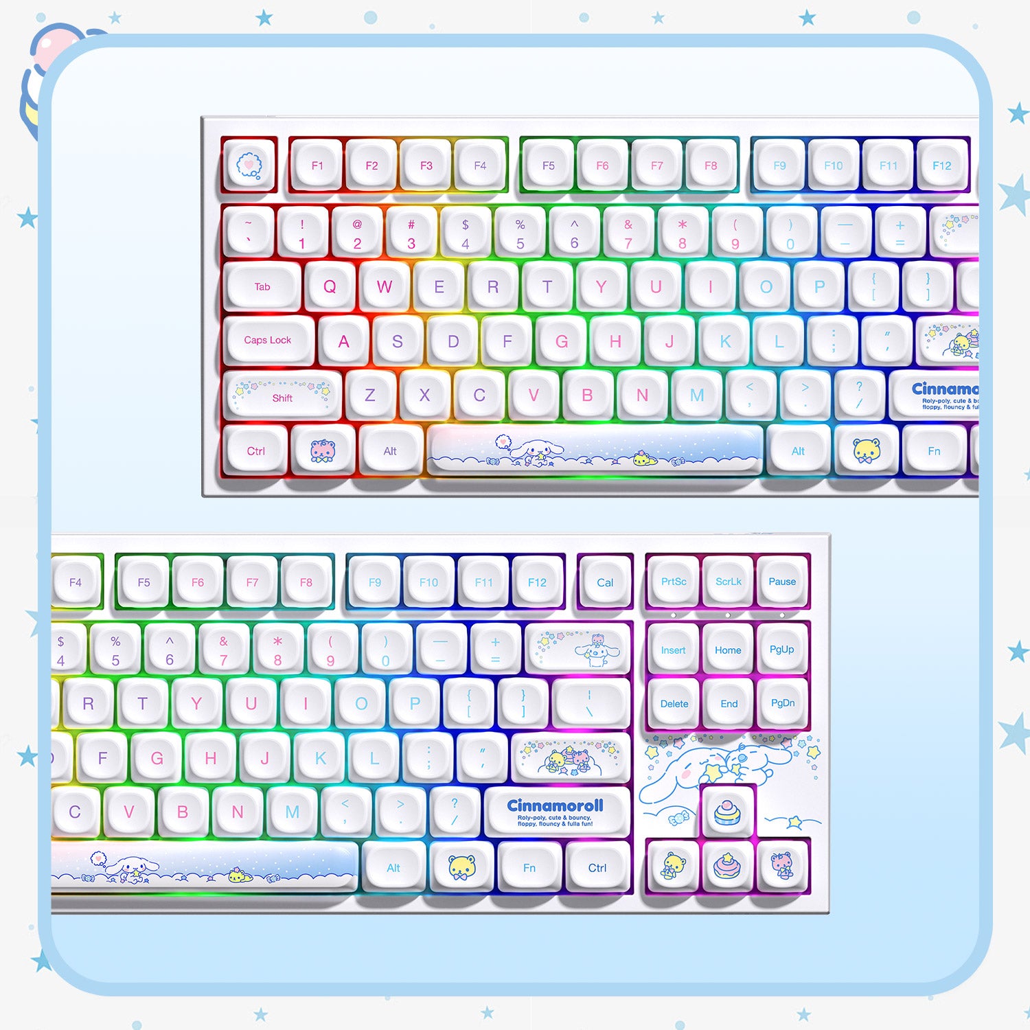 Akko Cinnamoroll 5087 V5 Keyboard RGB Details