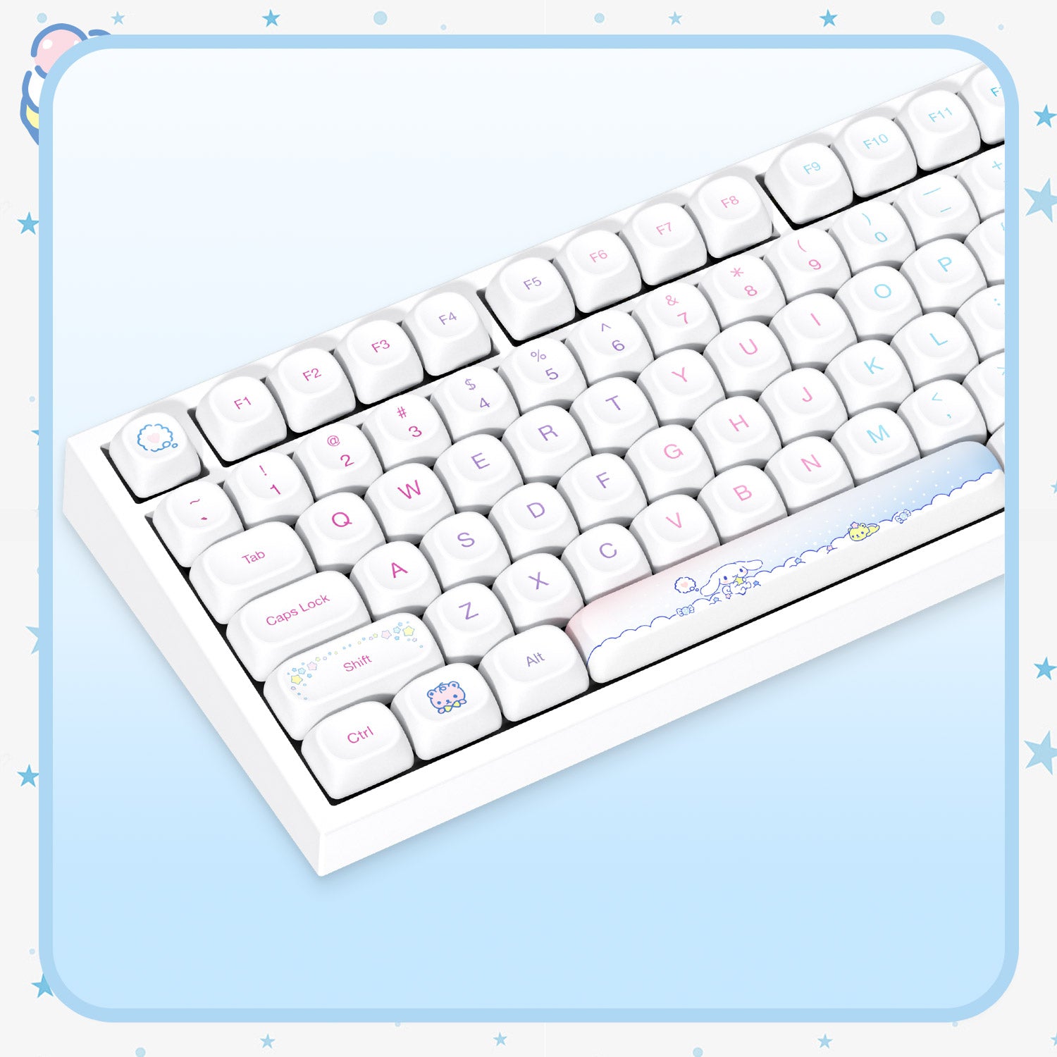 Akko Cinnamoroll 5087 V5 Keyboard Left Details