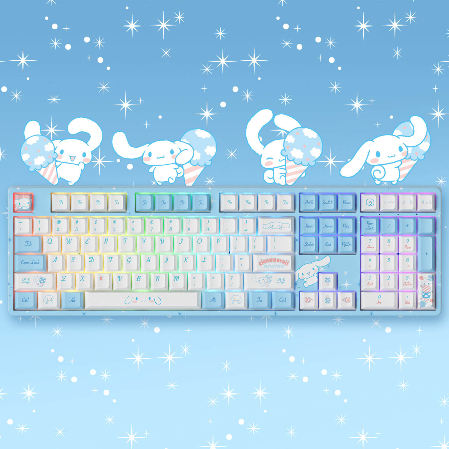 Cinnamoroll 5108S Kabelgebundene mechanische Tastatur