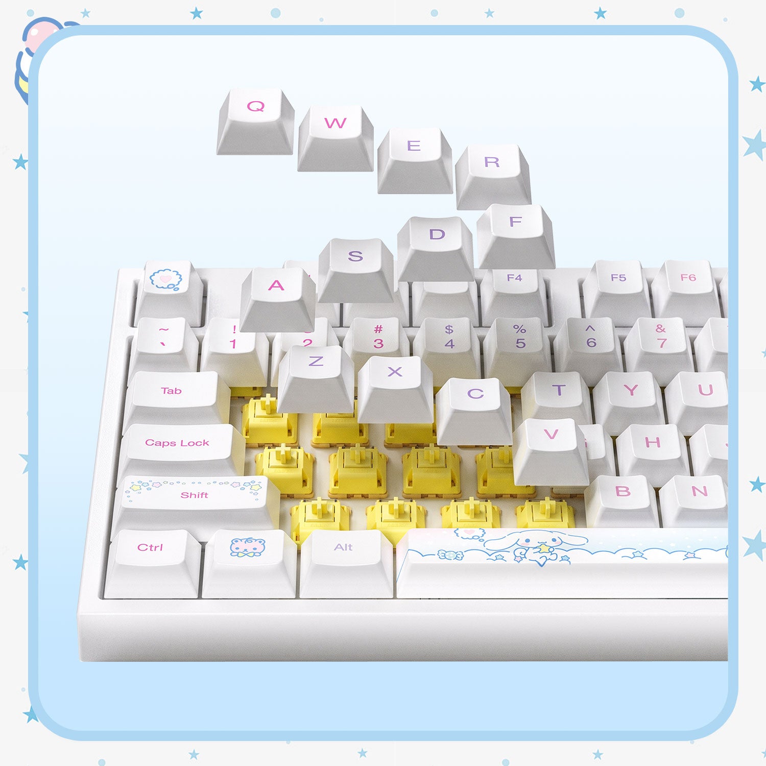 Akko Cinnamoroll 5108 V5 Mechanical Keyboard Hot Swappable
