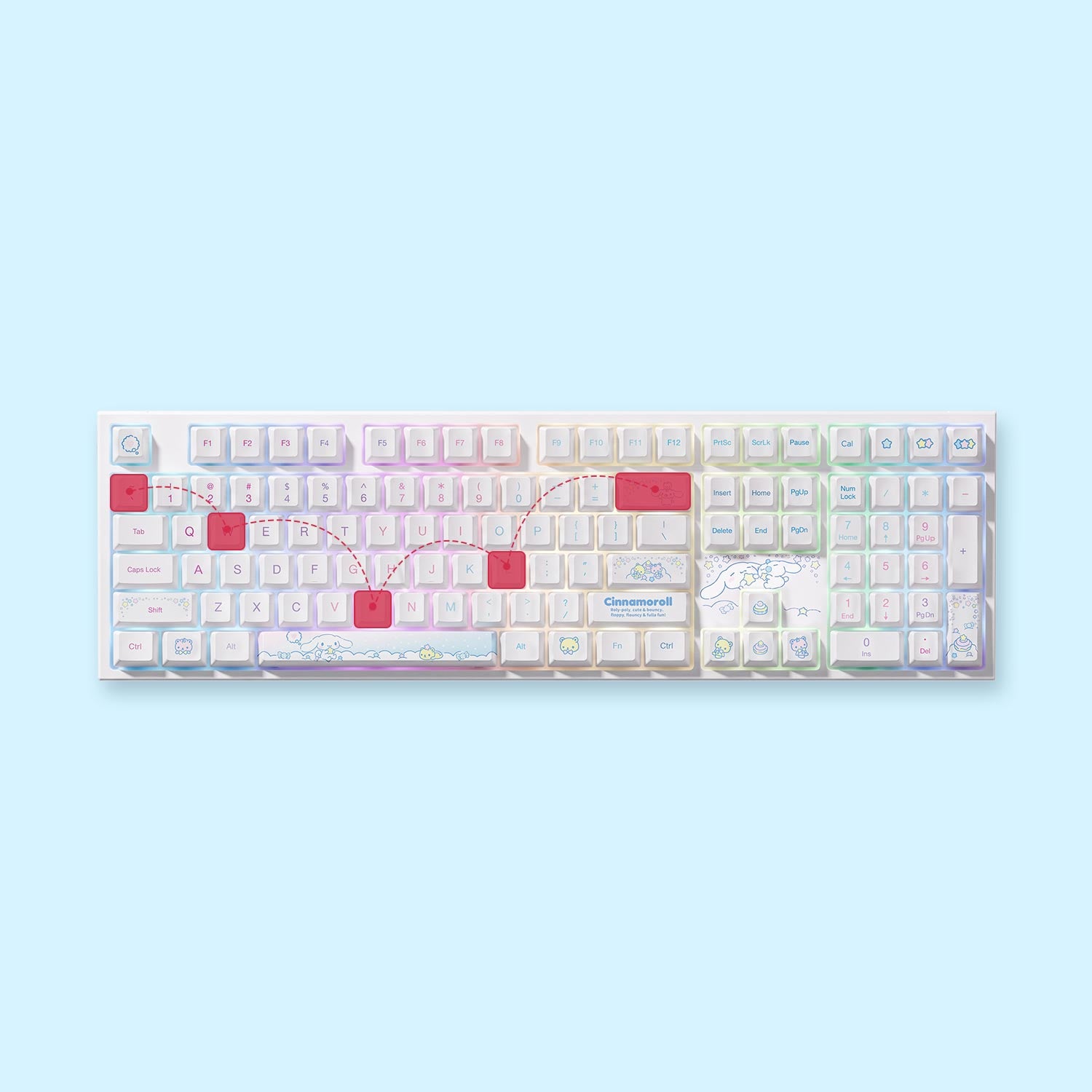 Akko Cinnamoroll 5108 V5 Mechanical Keyboard N Key Rollover