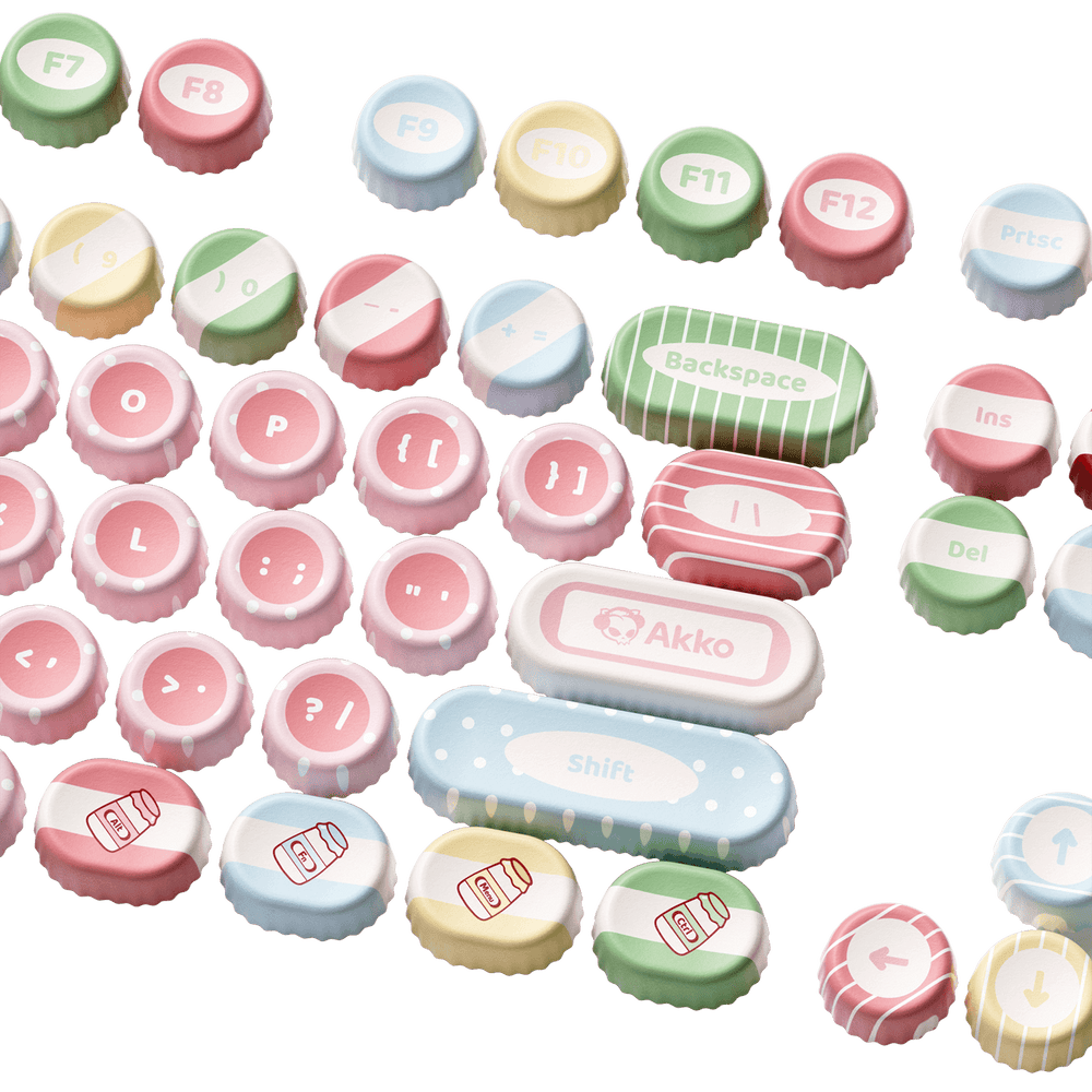 Akko Classic BottleCap Keycaps Set (131-key) | Akko EU
