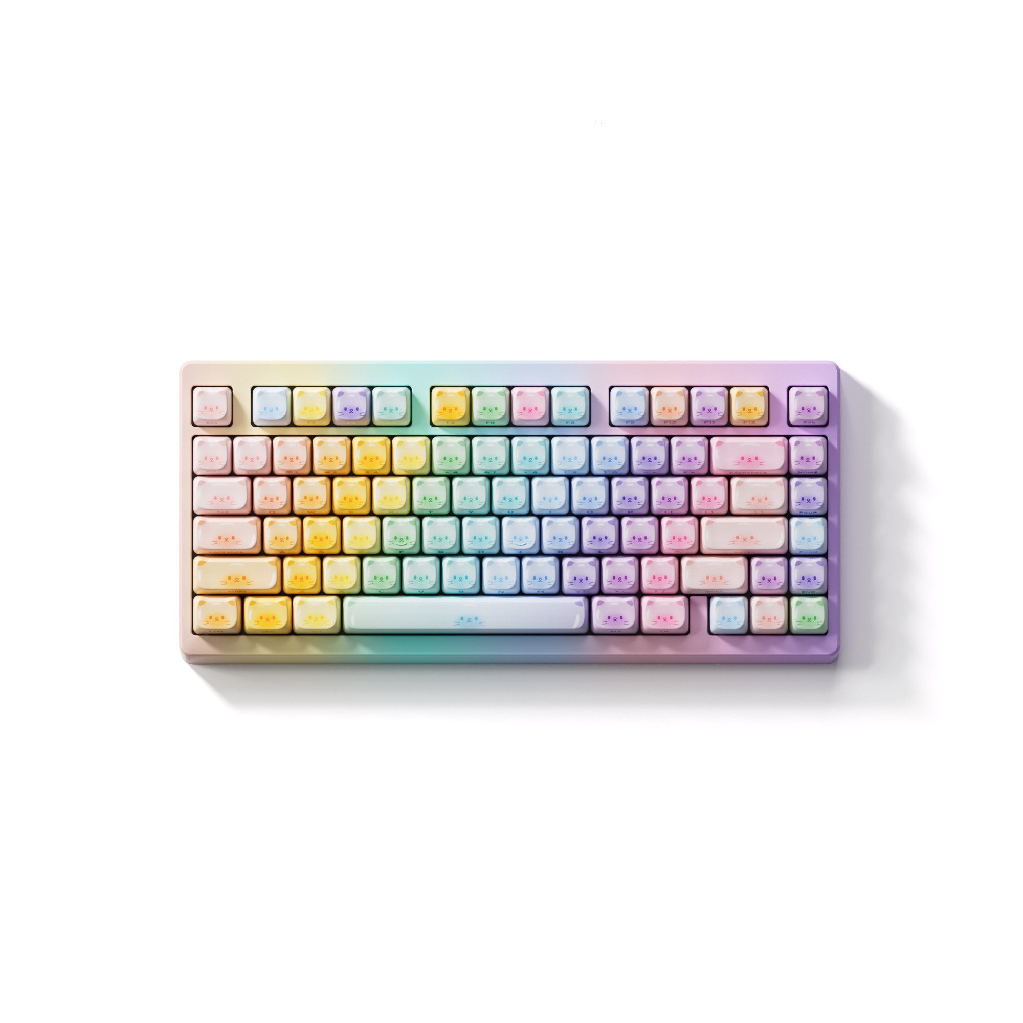 Colorful Cats Keycap Set (142-key)