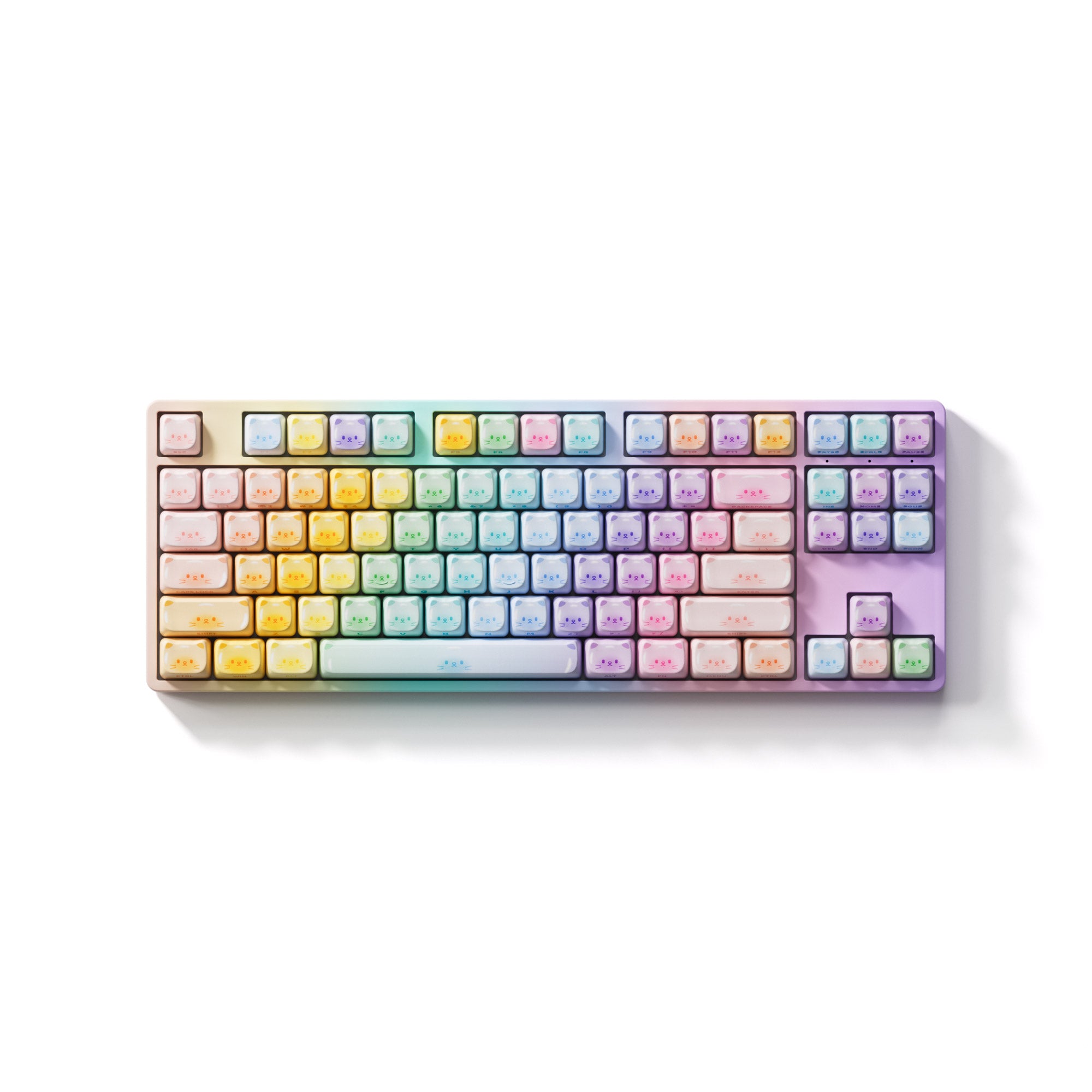 Colorful Cats Keycap Set (142-key)