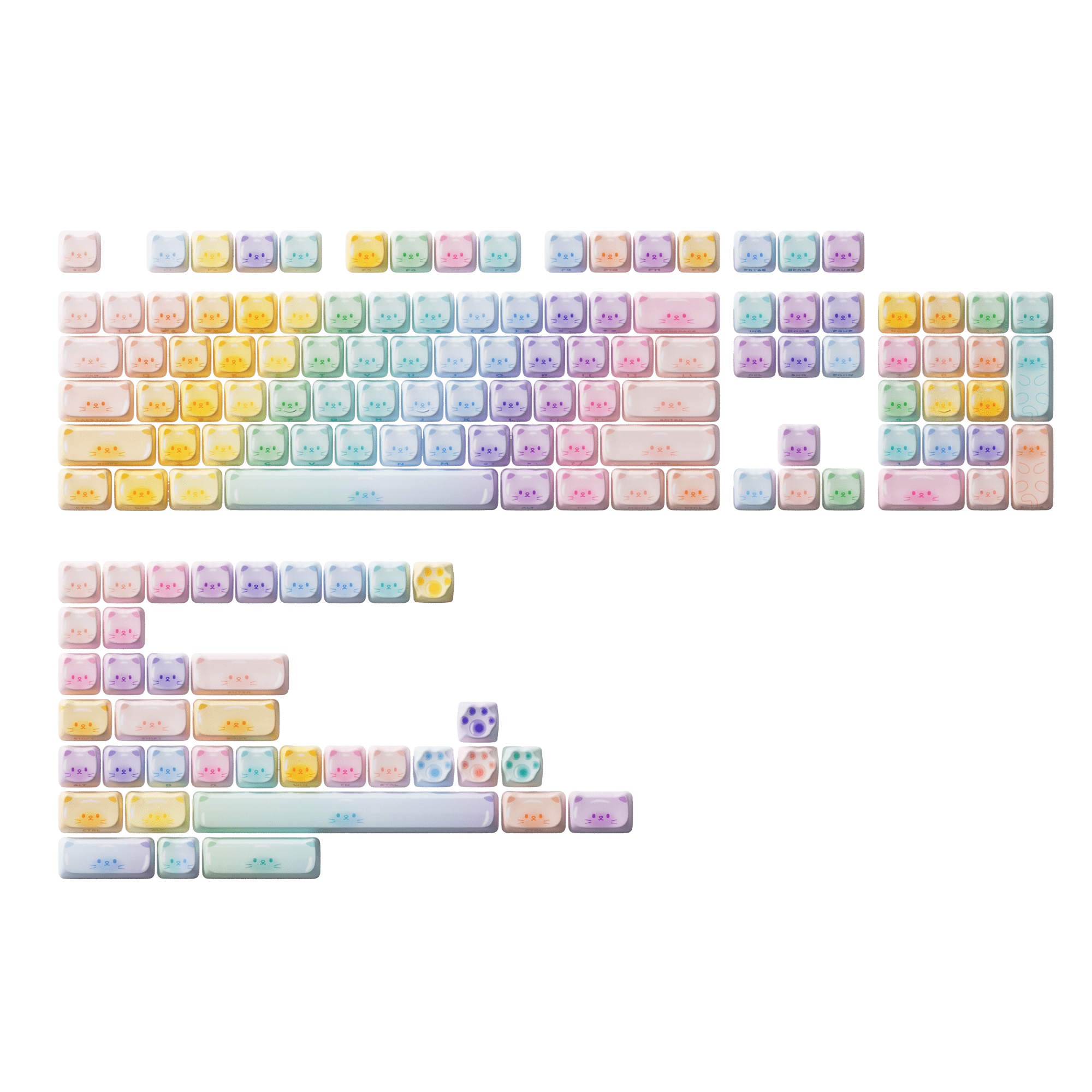 Akko Colorful Cats Keycap Set (142-key) | AKKO EU