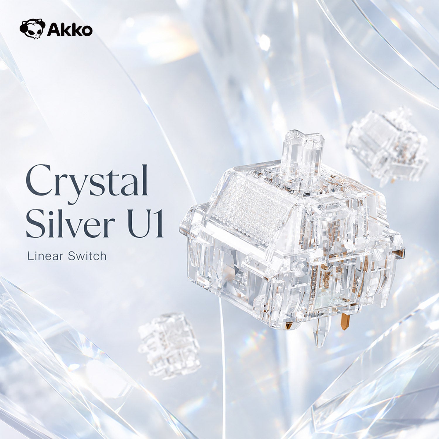 Akko Crystal Silver U1 Switch