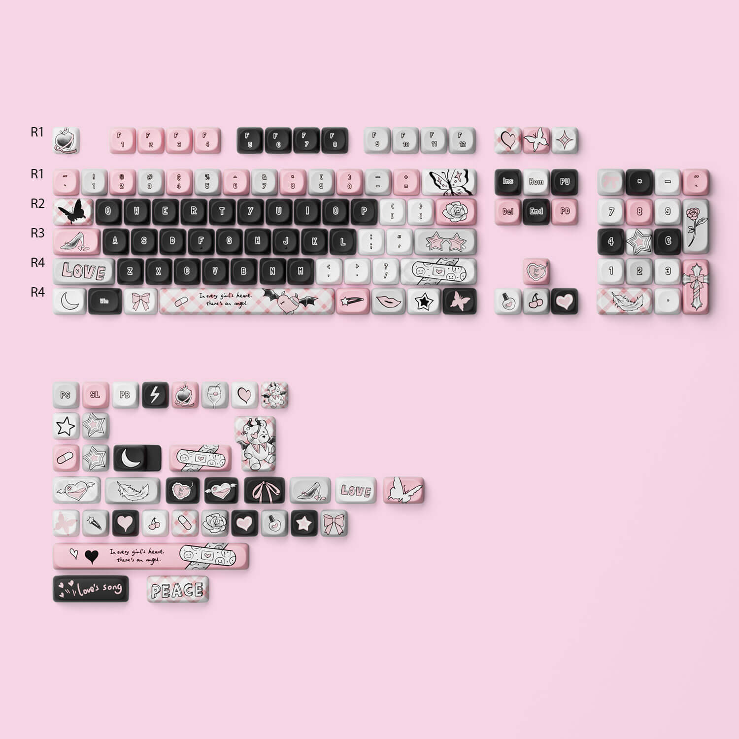 Dark Angel Keycap Set (140-key)