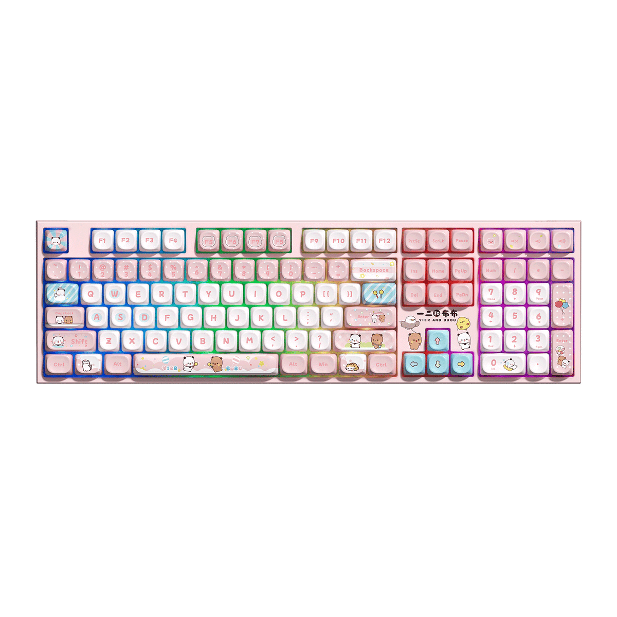 Akko Dudu and Bubu 5108 V5 Mechanical Keyboard Pink RGB