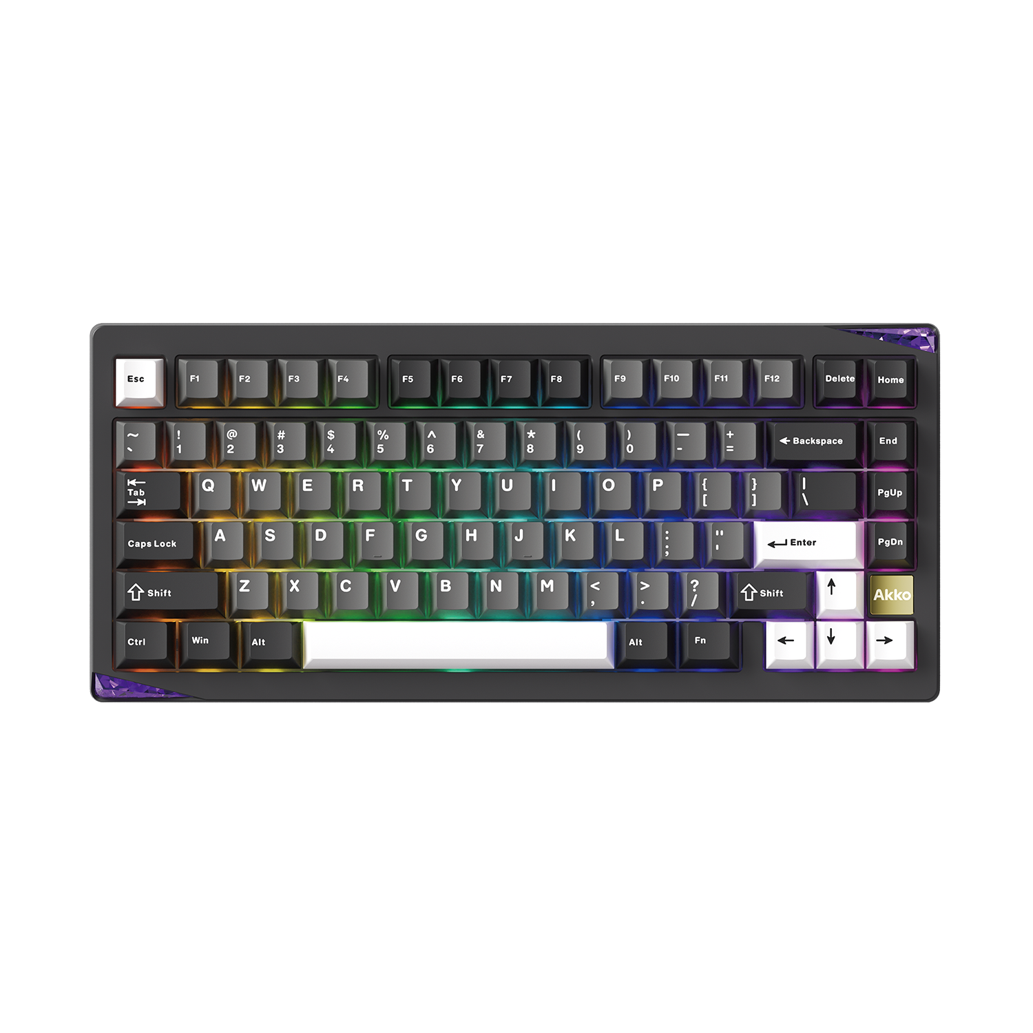 Akko Gem01 Custom Keyboard Black Silver