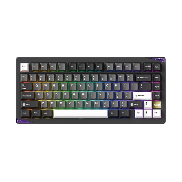 Akko Gem01 Custom Keyboard Black Silver