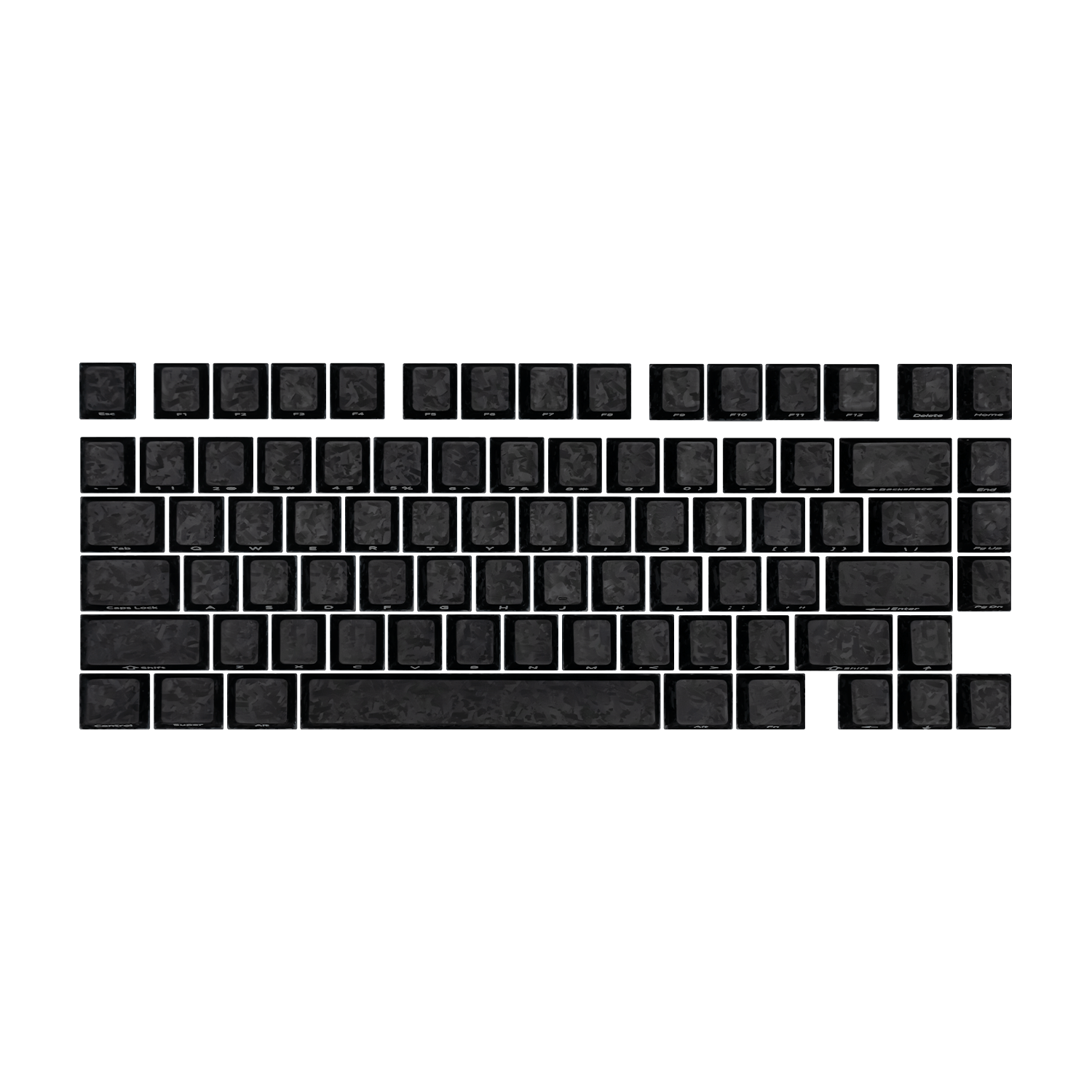 Akko Glassy Carbon Fiber Keycap Set (126-Key)